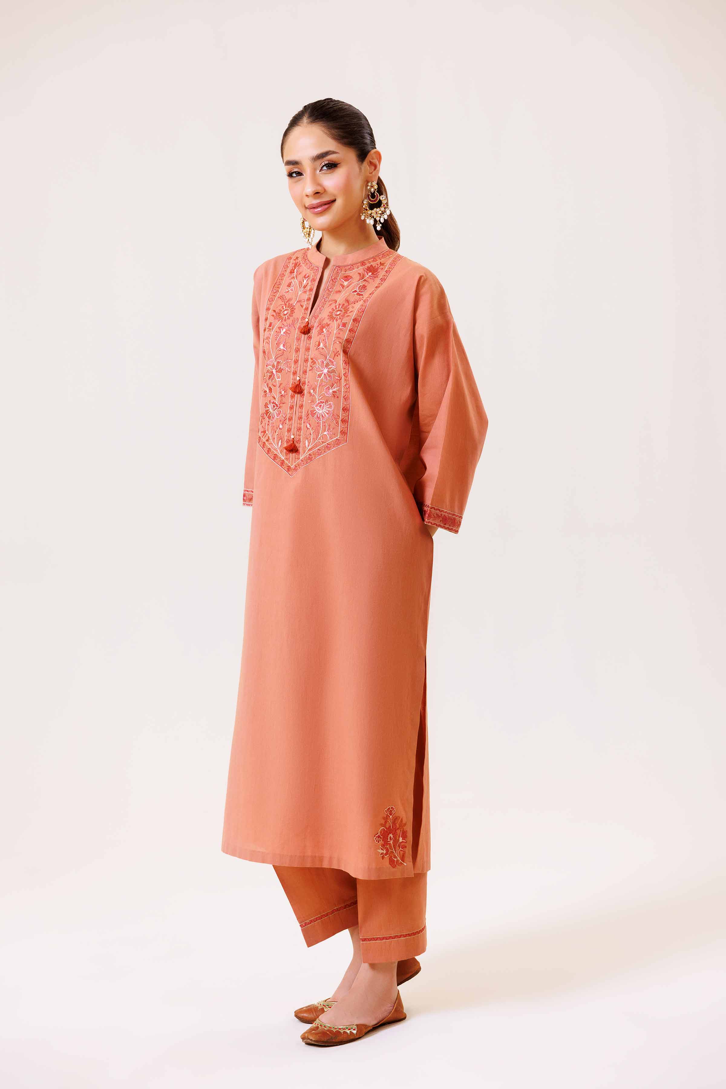 2 Piece - Embroidered Suit - KFS24-93 - Image 4