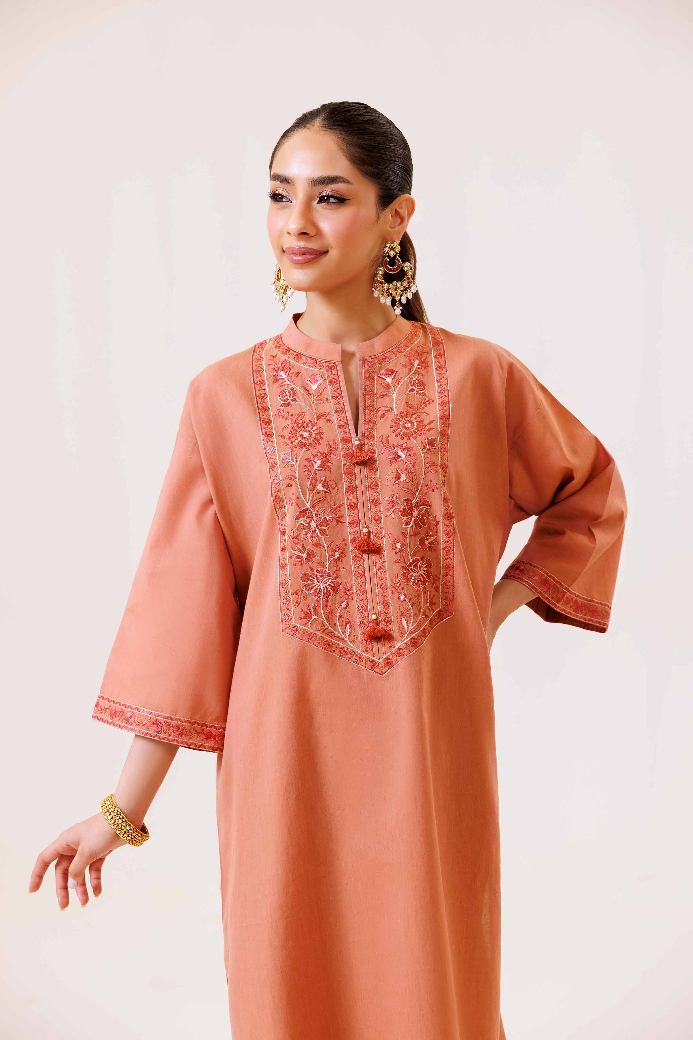 2 Piece - Embroidered Suit - KFS24-93 - Image 5