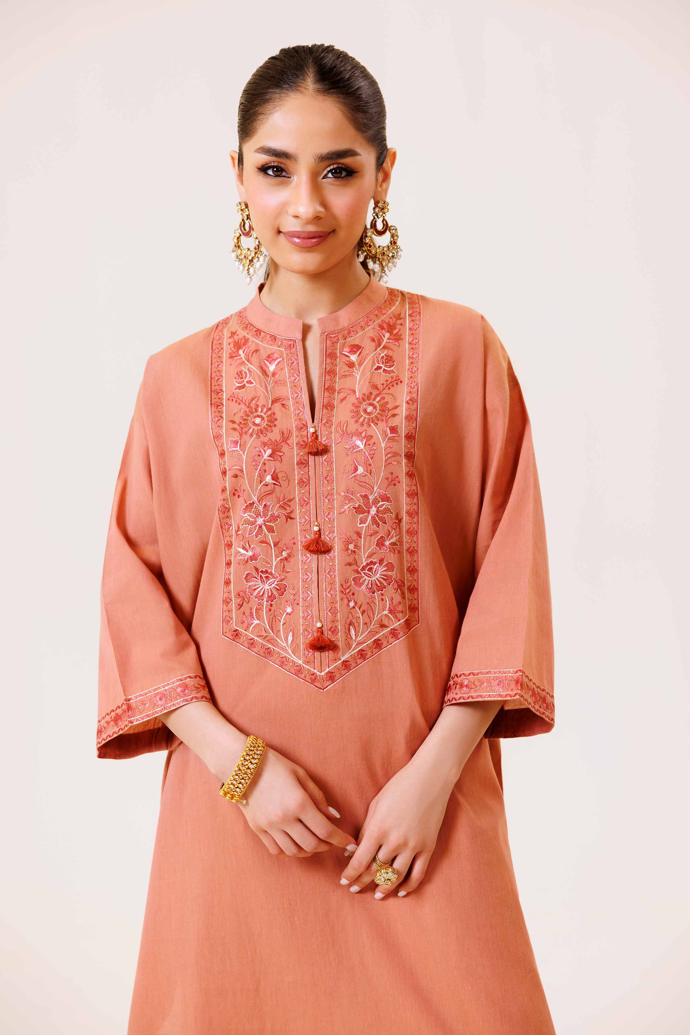 2 Piece - Embroidered Suit - KFS24-93 - Image 6