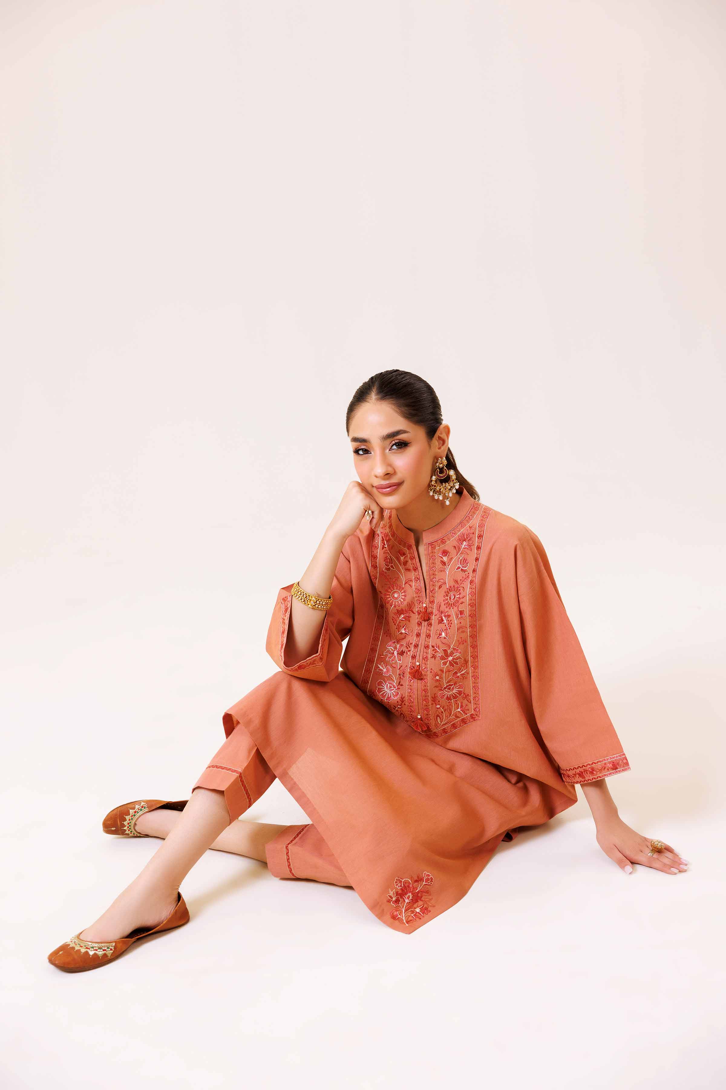 2 Piece - Embroidered Suit - KFS24-93 - Image 8
