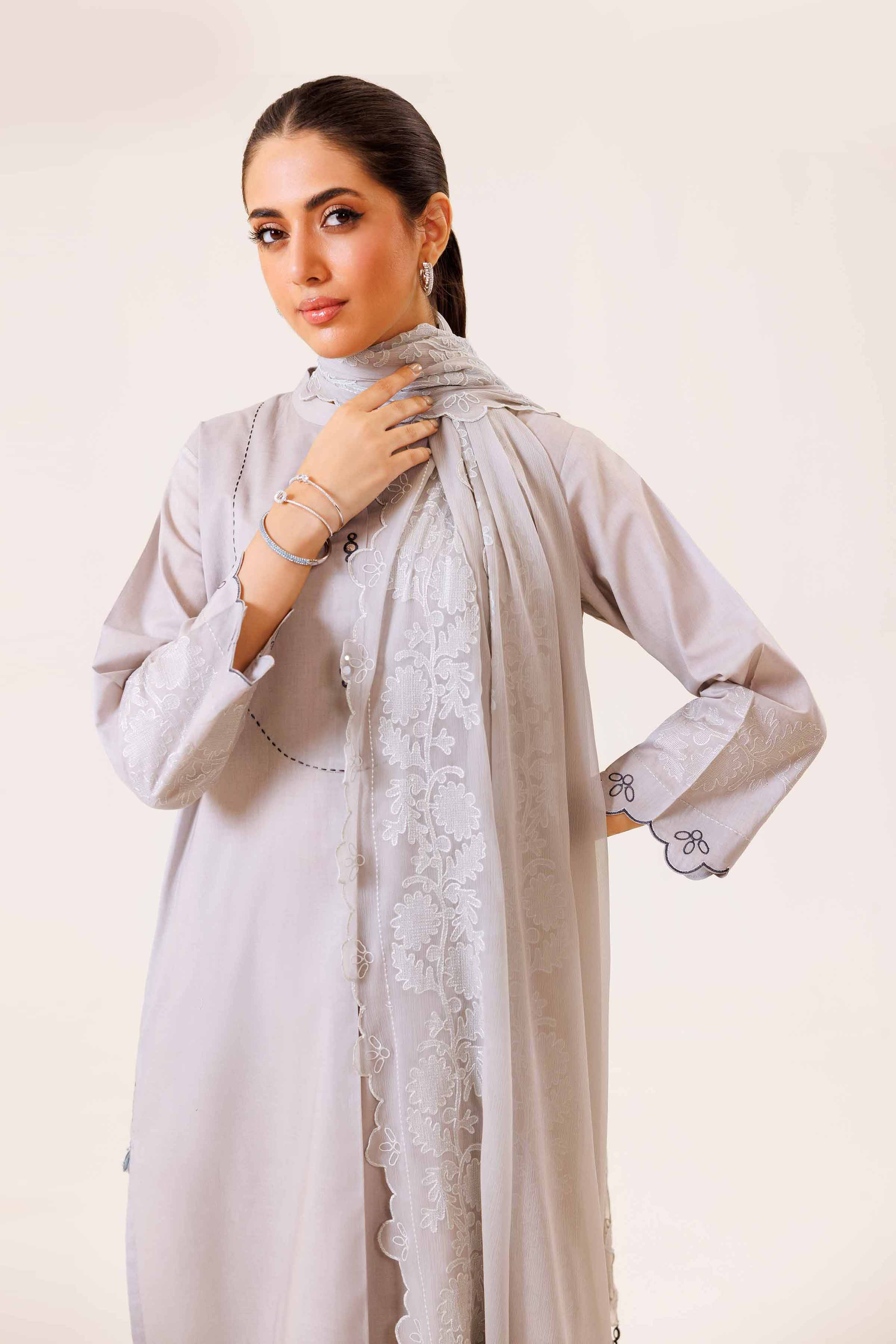 3 Piece - Embroidered Suit - KFS24-94 - Image 5