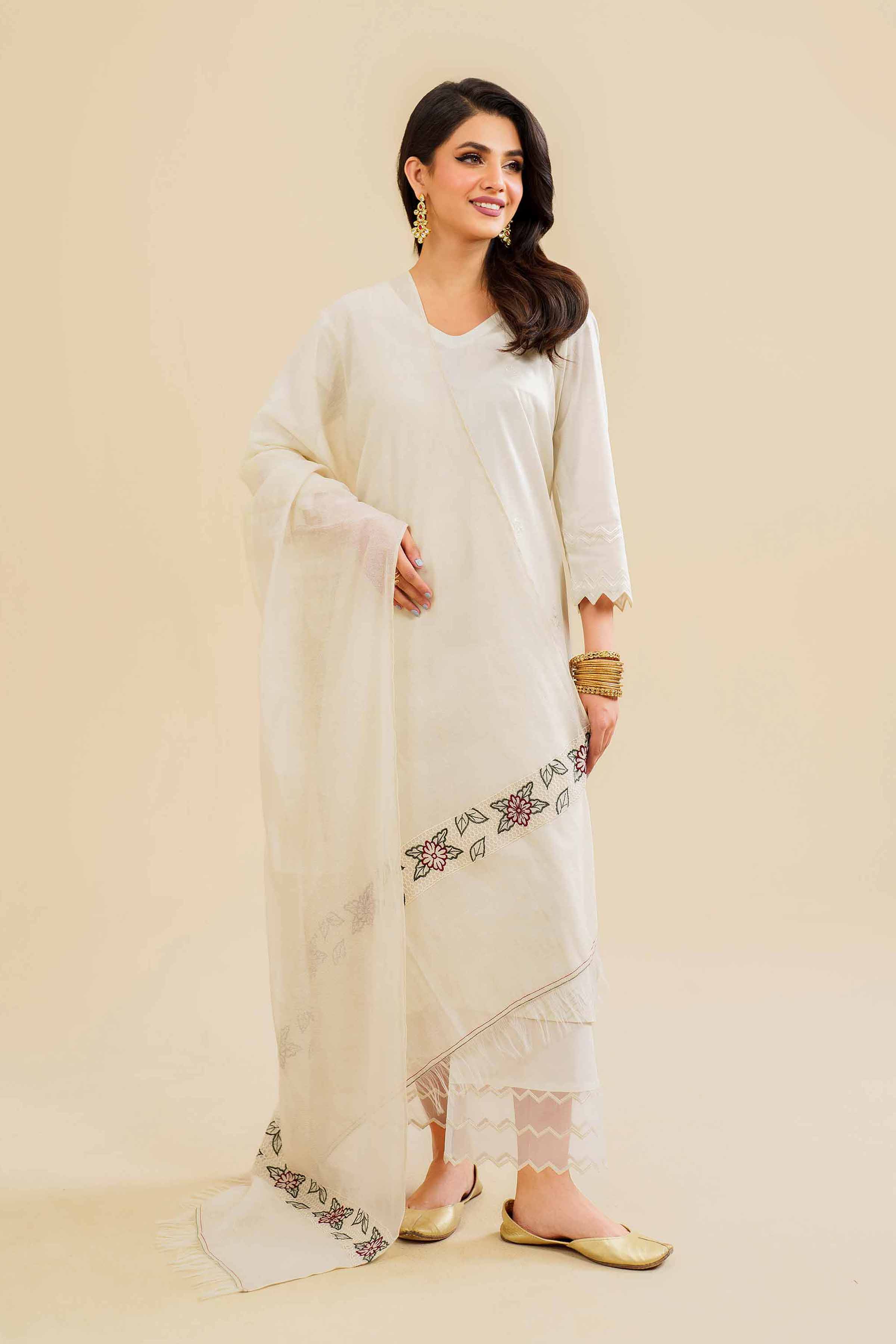 Embroidered Dupatta - KFS24-96 - Image 4