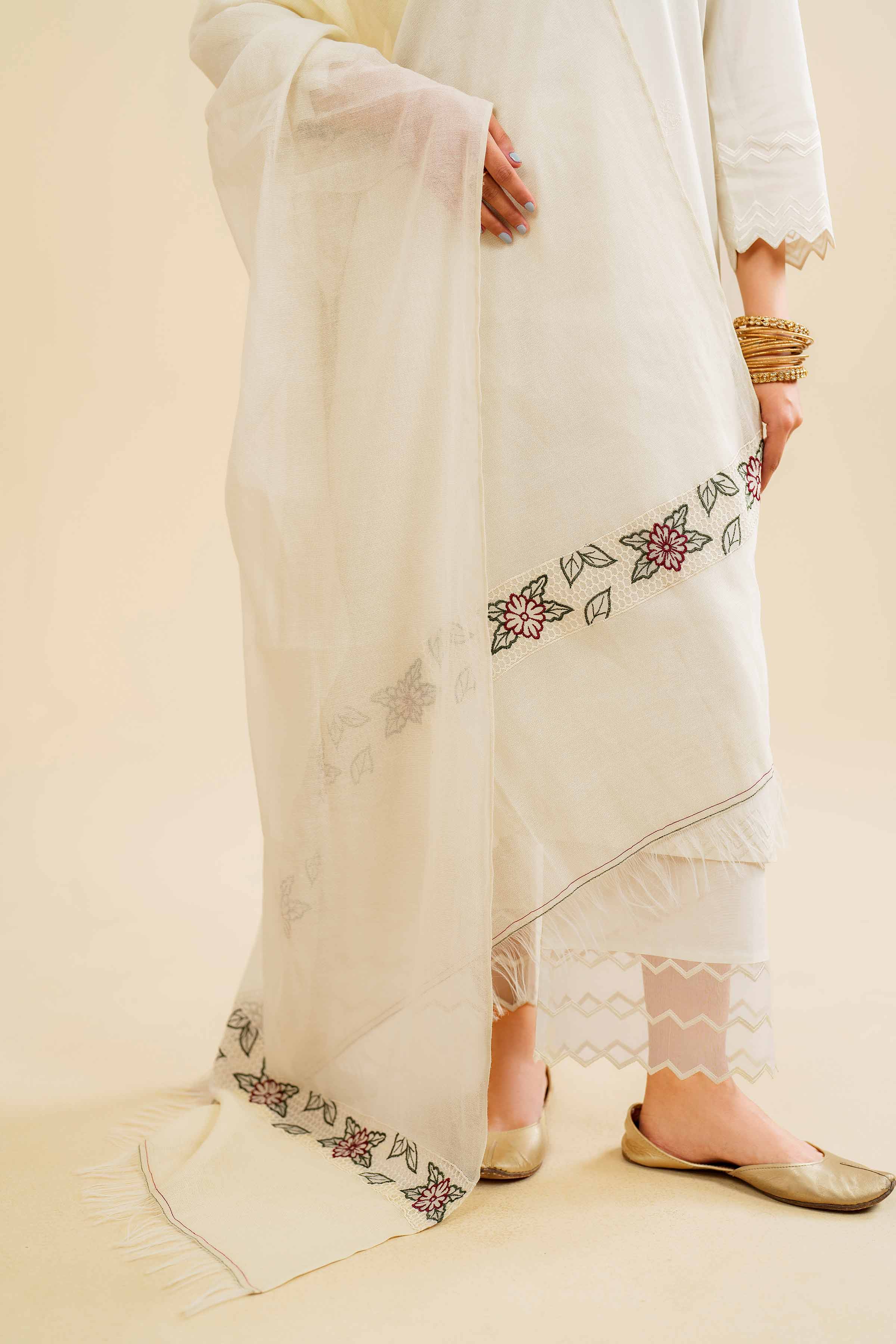 Embroidered Dupatta - KFS24-96 - Image 5
