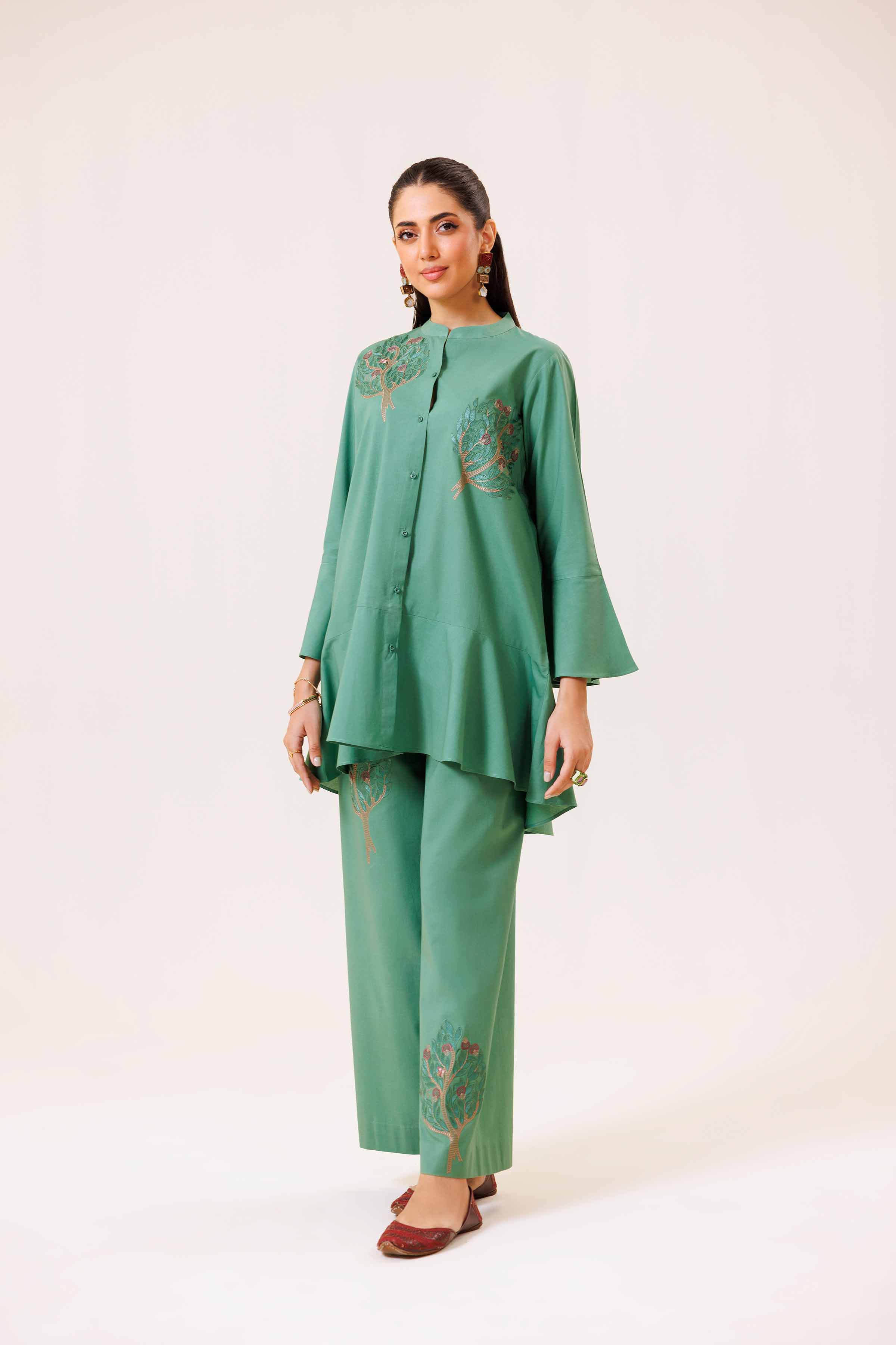 2 Piece - Embroidered Suit - KFS24-98 - Image 10