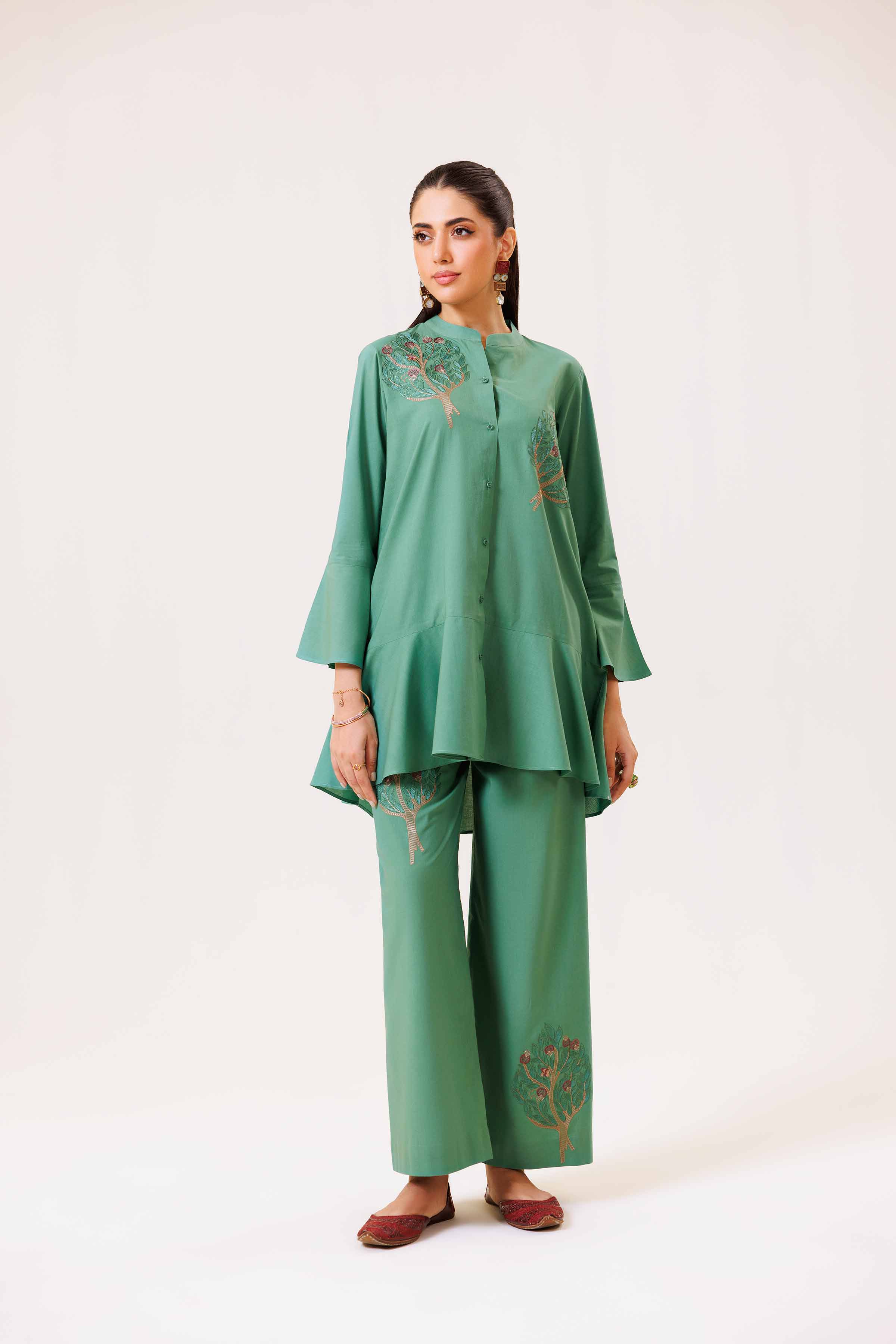 2 Piece - Embroidered Suit - KFS24-98 - Image 5