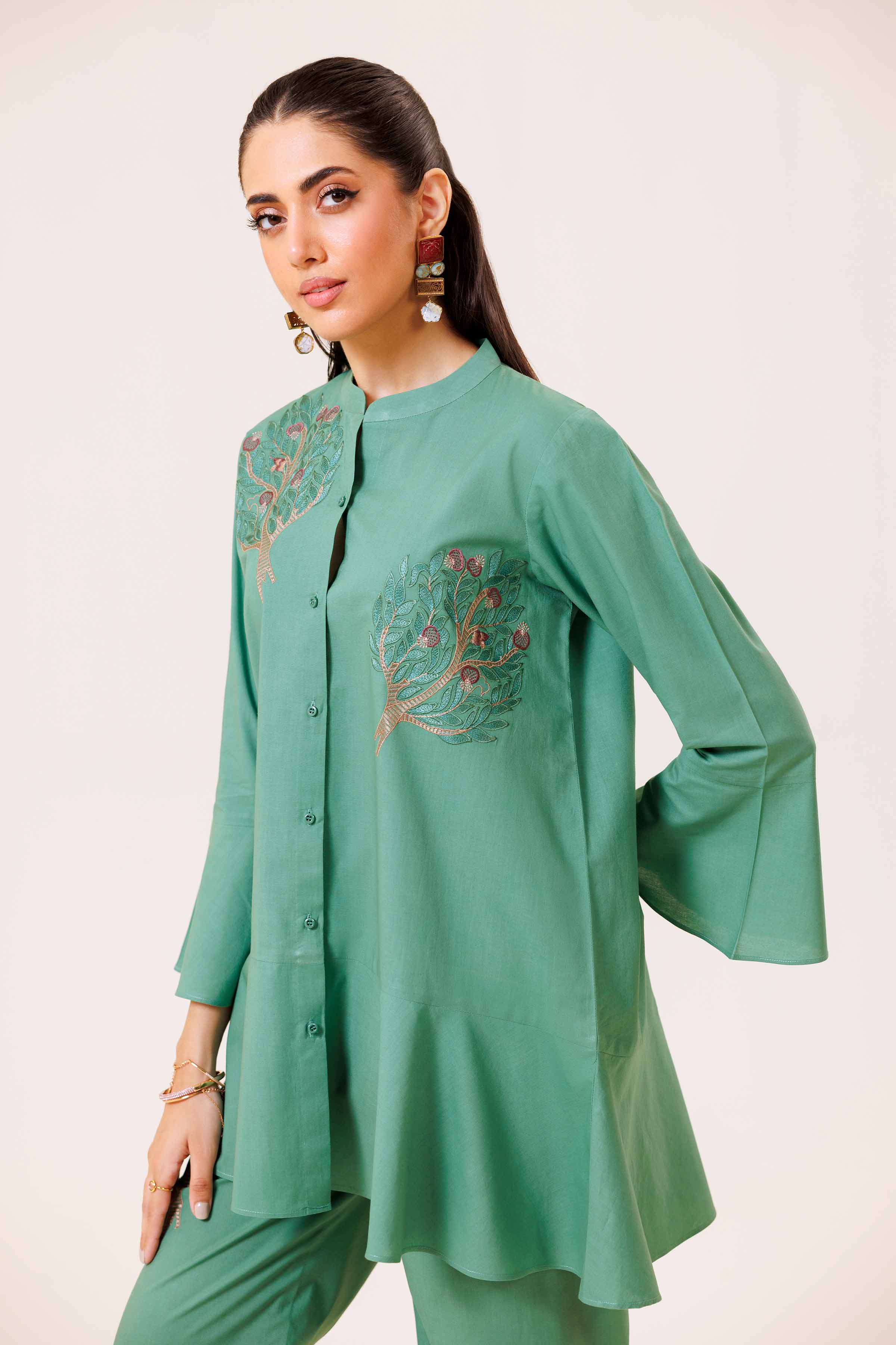2 Piece - Embroidered Suit - KFS24-98 - Image 8