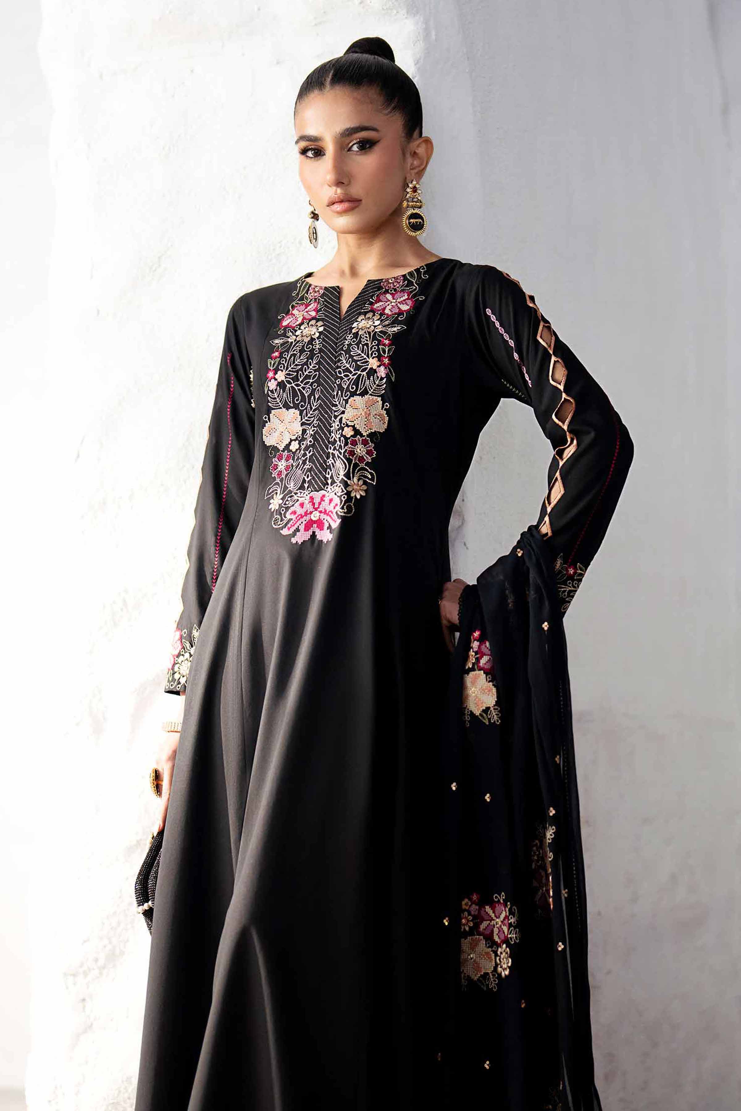 2 Piece - Embroidered Suit - KFS25-10 - Image 2