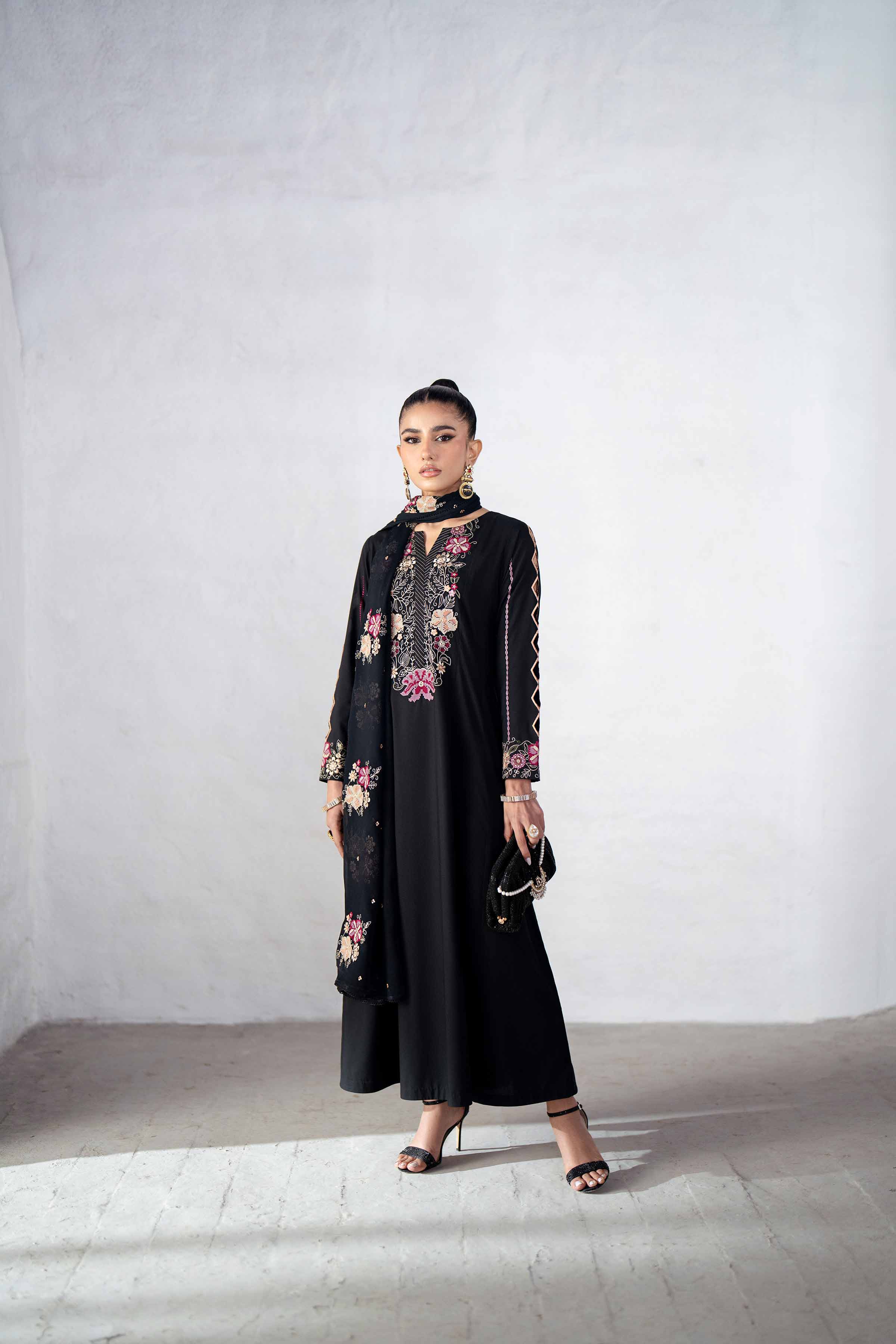 2 Piece - Embroidered Suit - KFS25-10 - Image 4