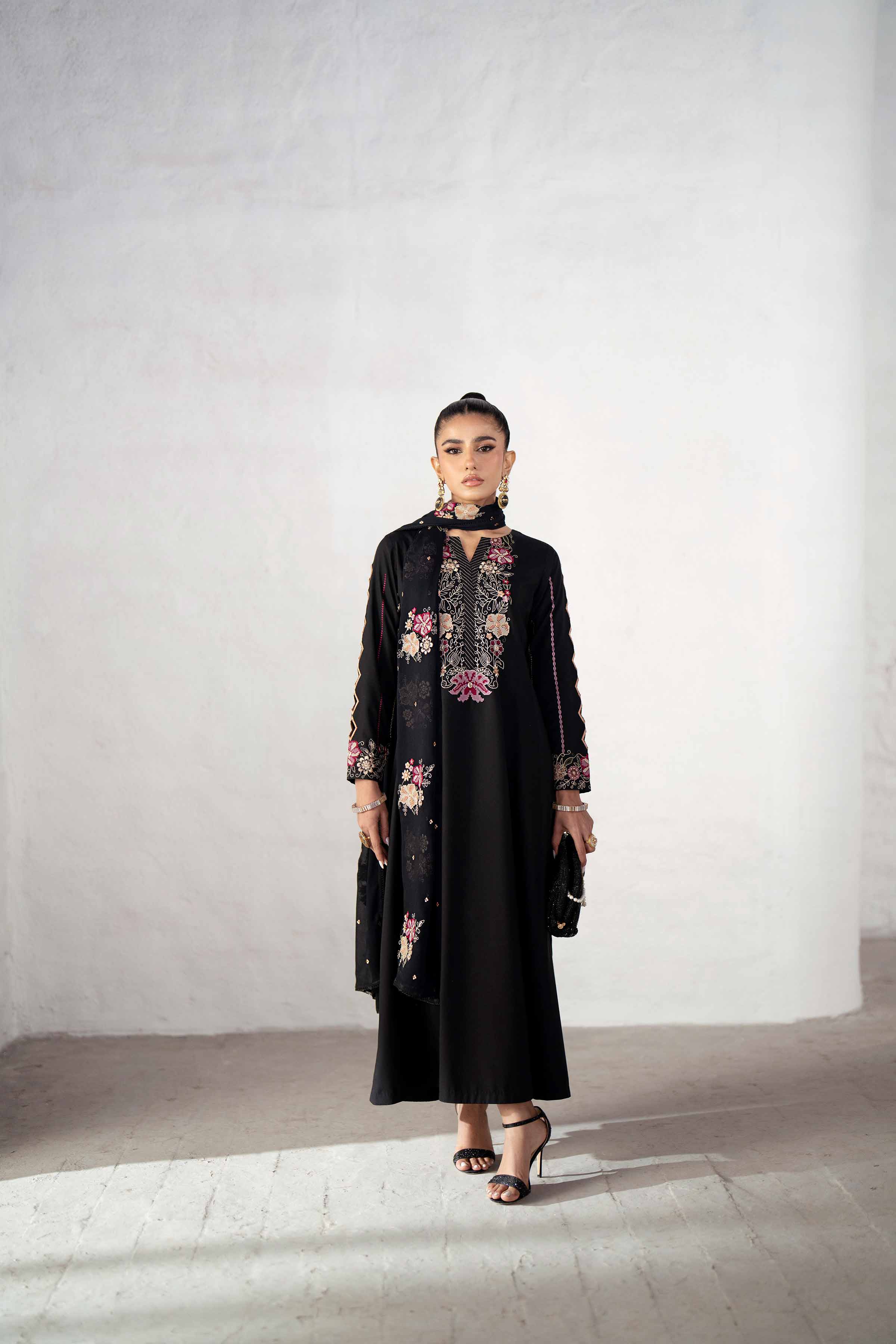 2 Piece - Embroidered Suit - KFS25-10 - Image 5