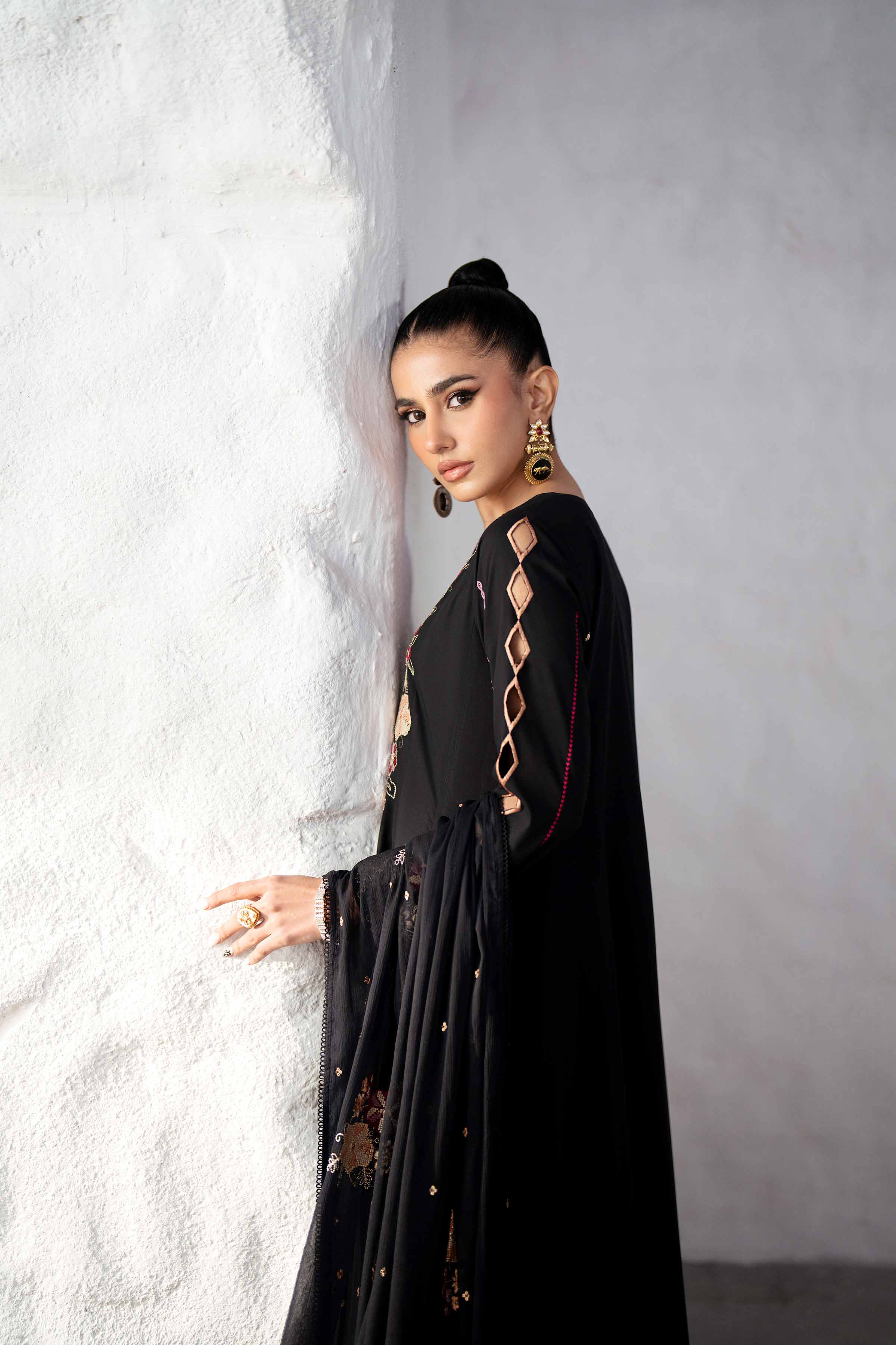 2 Piece - Embroidered Suit - KFS25-10 - Image 8