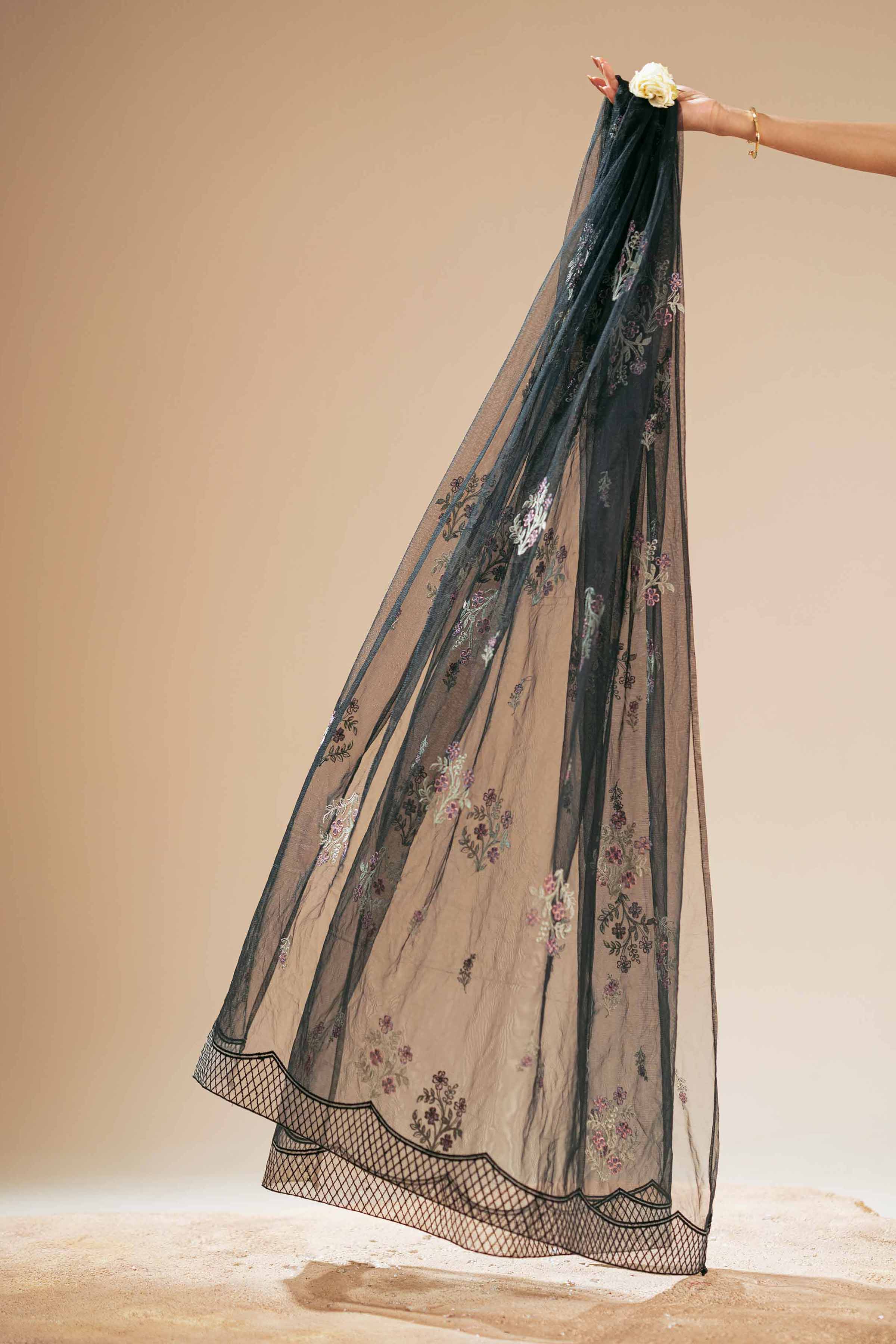 Embroidered Dupatta - KFS25-102 - Image 10