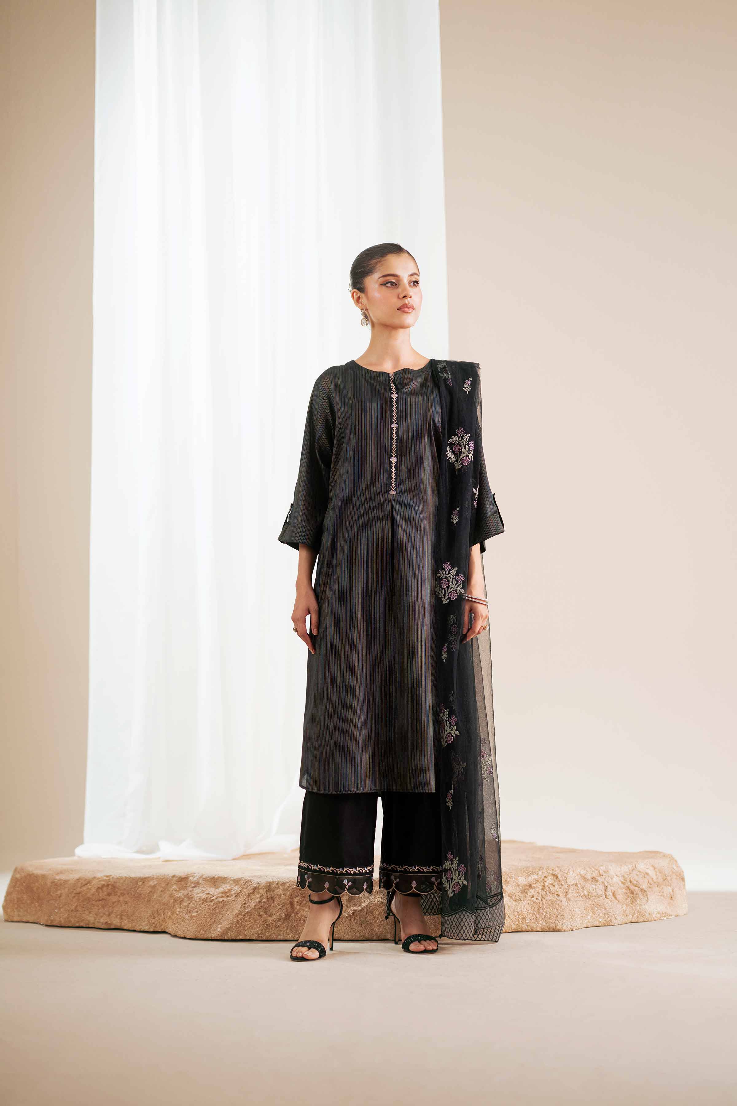 Embroidered Dupatta - KFS25-102 - Image 16
