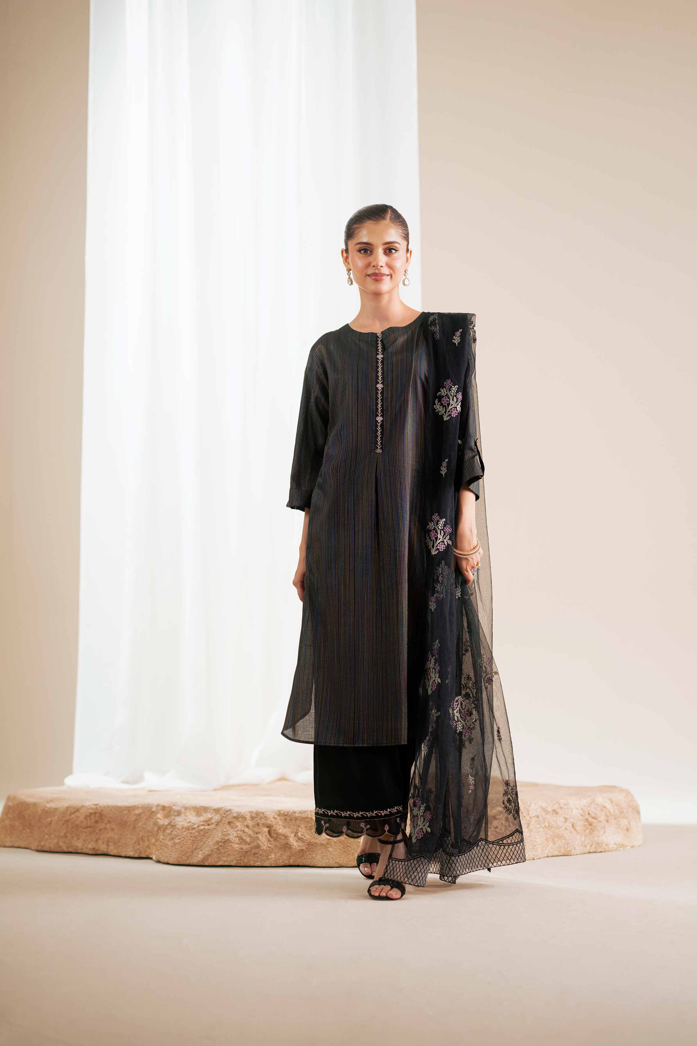 Embroidered Dupatta - KFS25-102 - Image 5