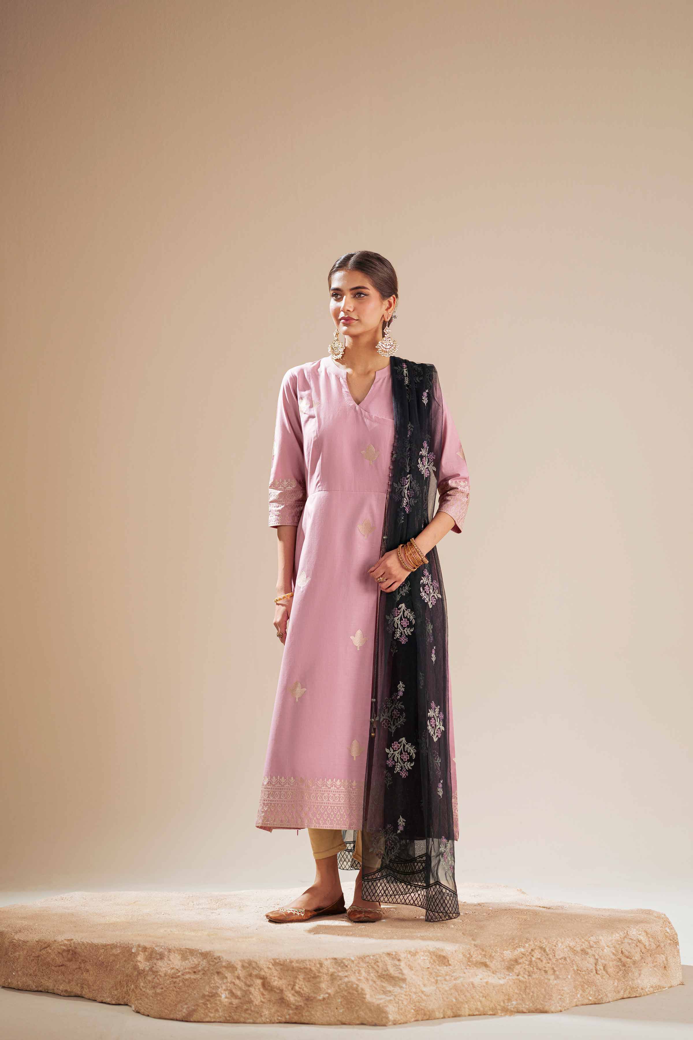 Embroidered Dupatta - KFS25-102 - Image 6