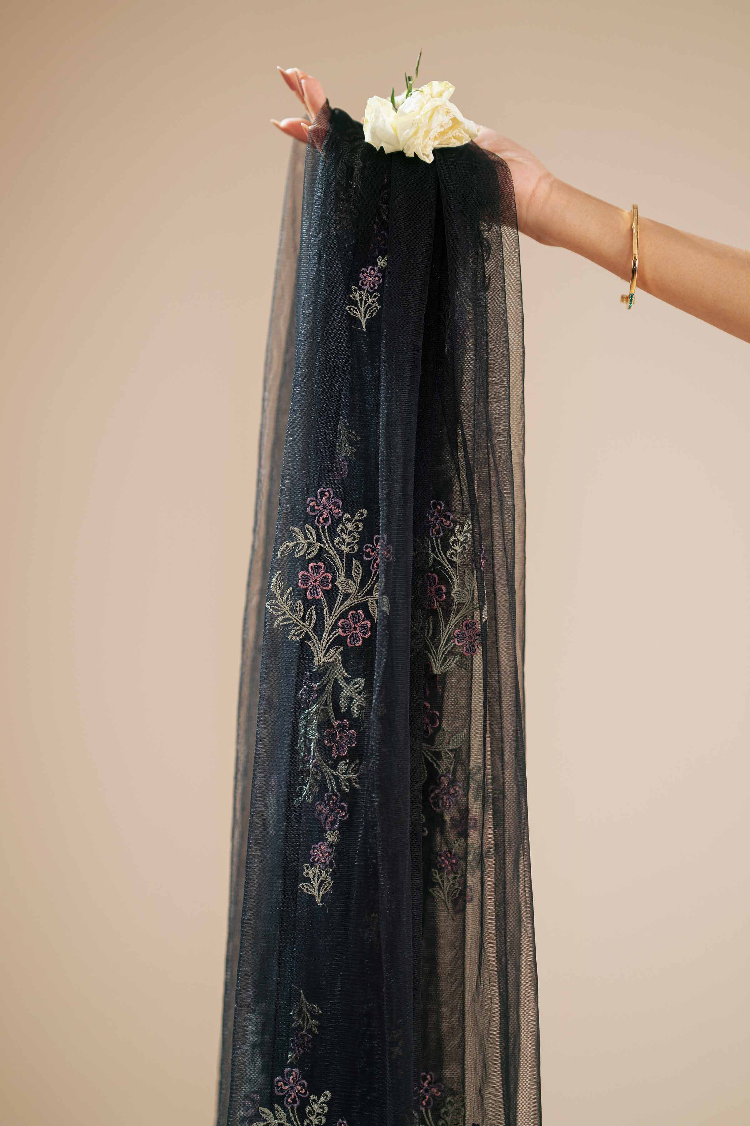 Embroidered Dupatta - KFS25-102 - Image 7