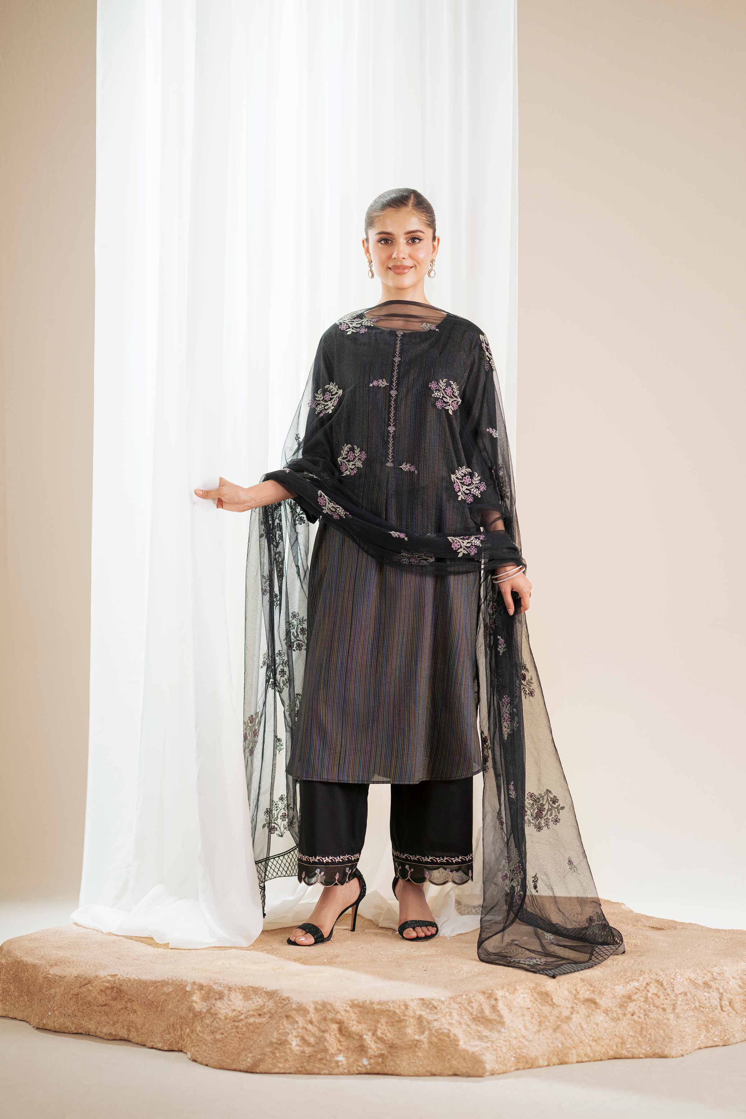 Embroidered Dupatta - KFS25-102 - Image 8