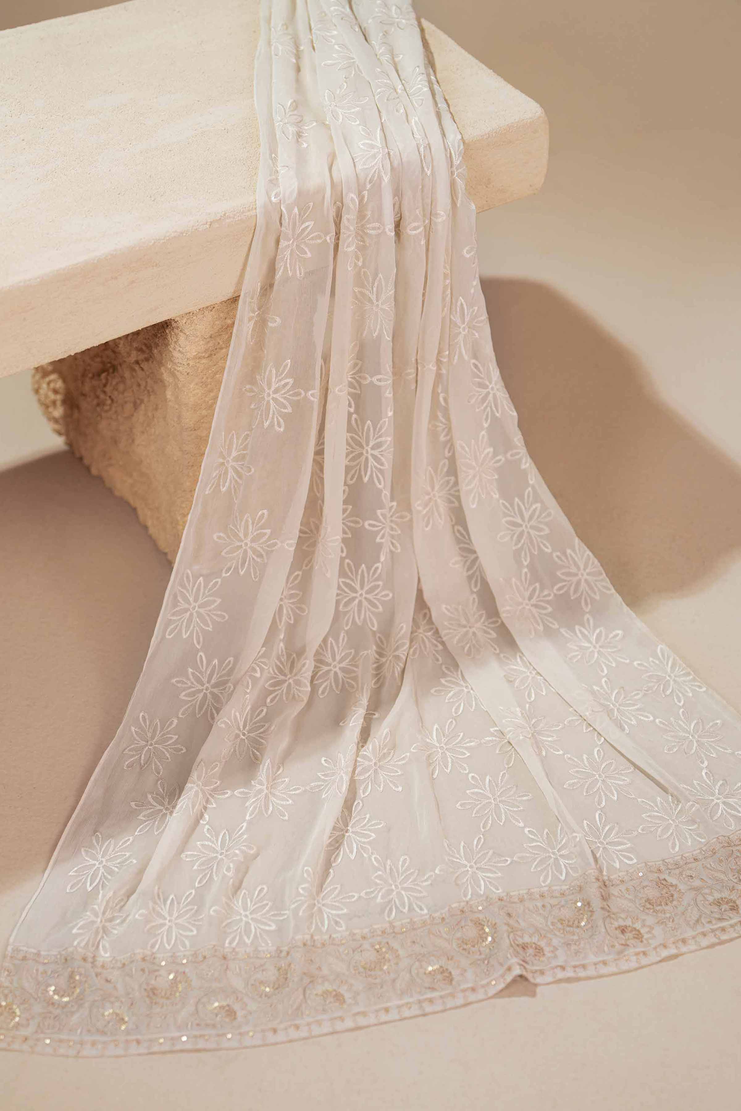 Embroidered Dupatta - KFS25-104 - Image 2