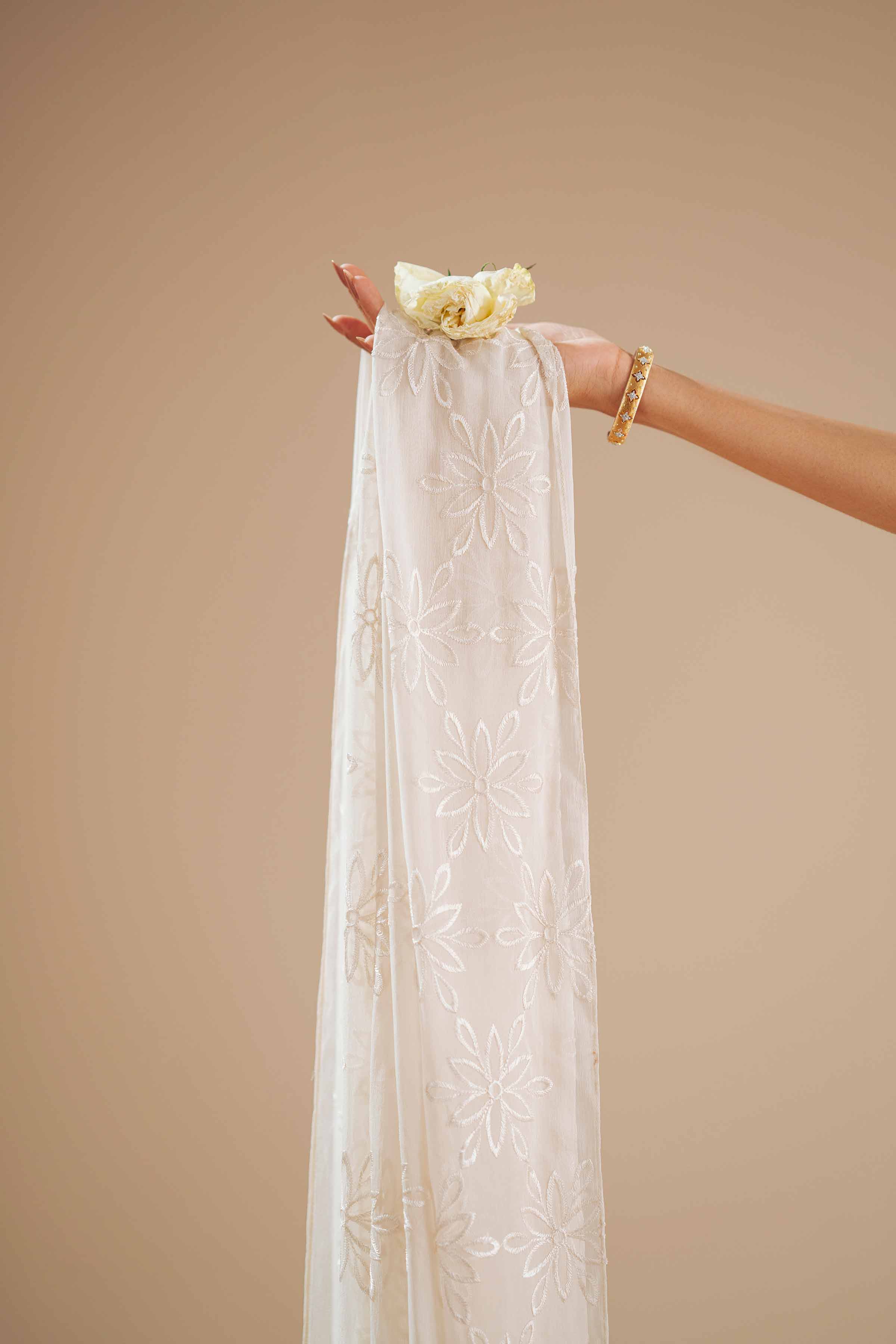 Embroidered Dupatta - KFS25-104 - Image 4