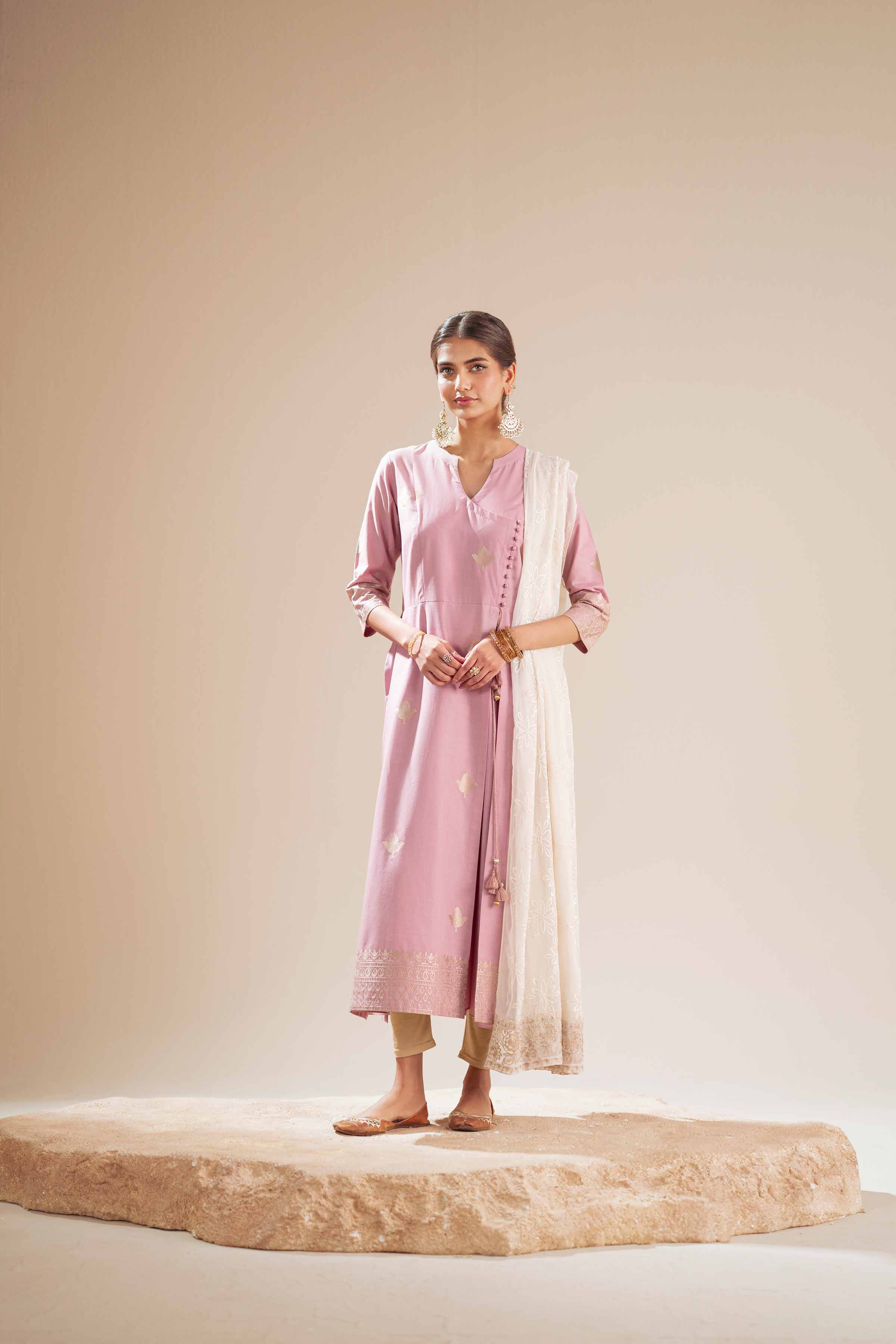 Embroidered Dupatta - KFS25-104 - Image 7