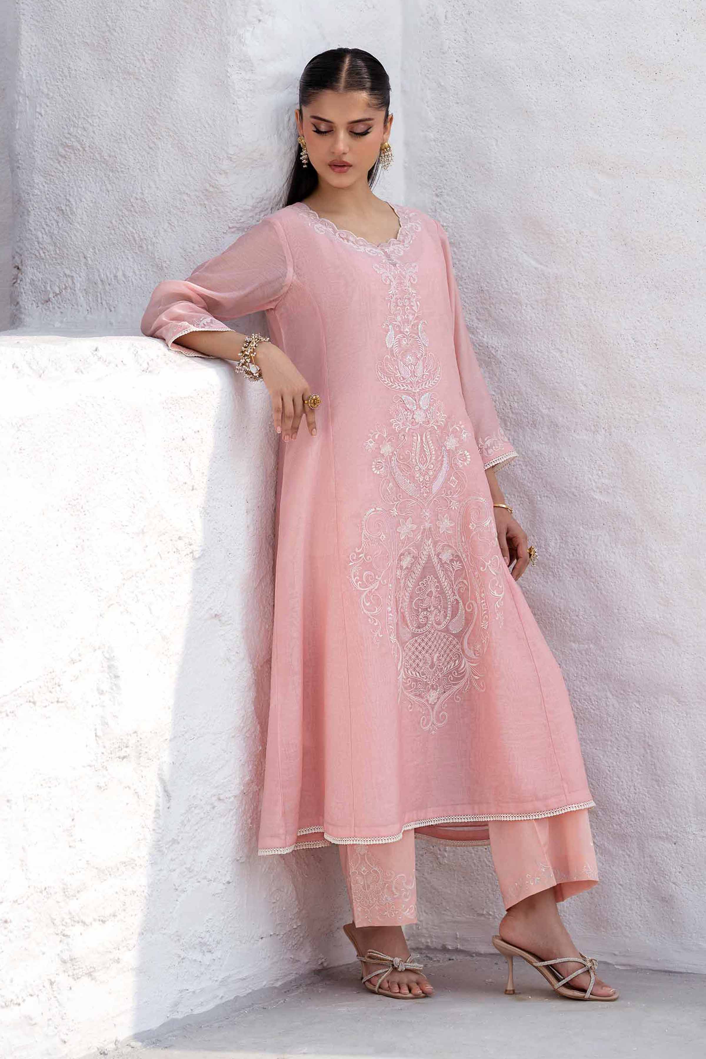 2 Piece - Embroidered Suit - KFS25-11 - Image 2
