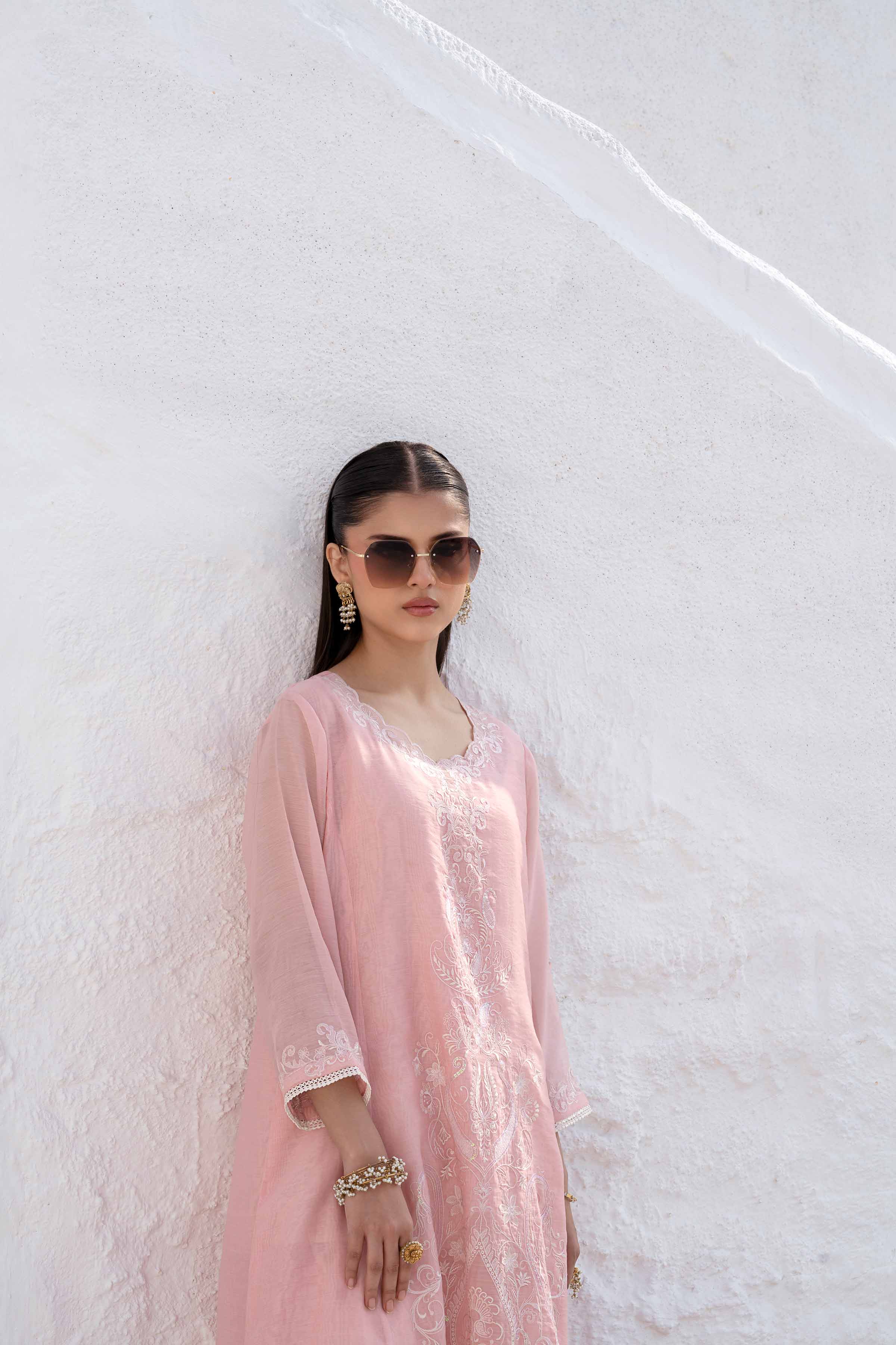 2 Piece - Embroidered Suit - KFS25-11 - Image 6
