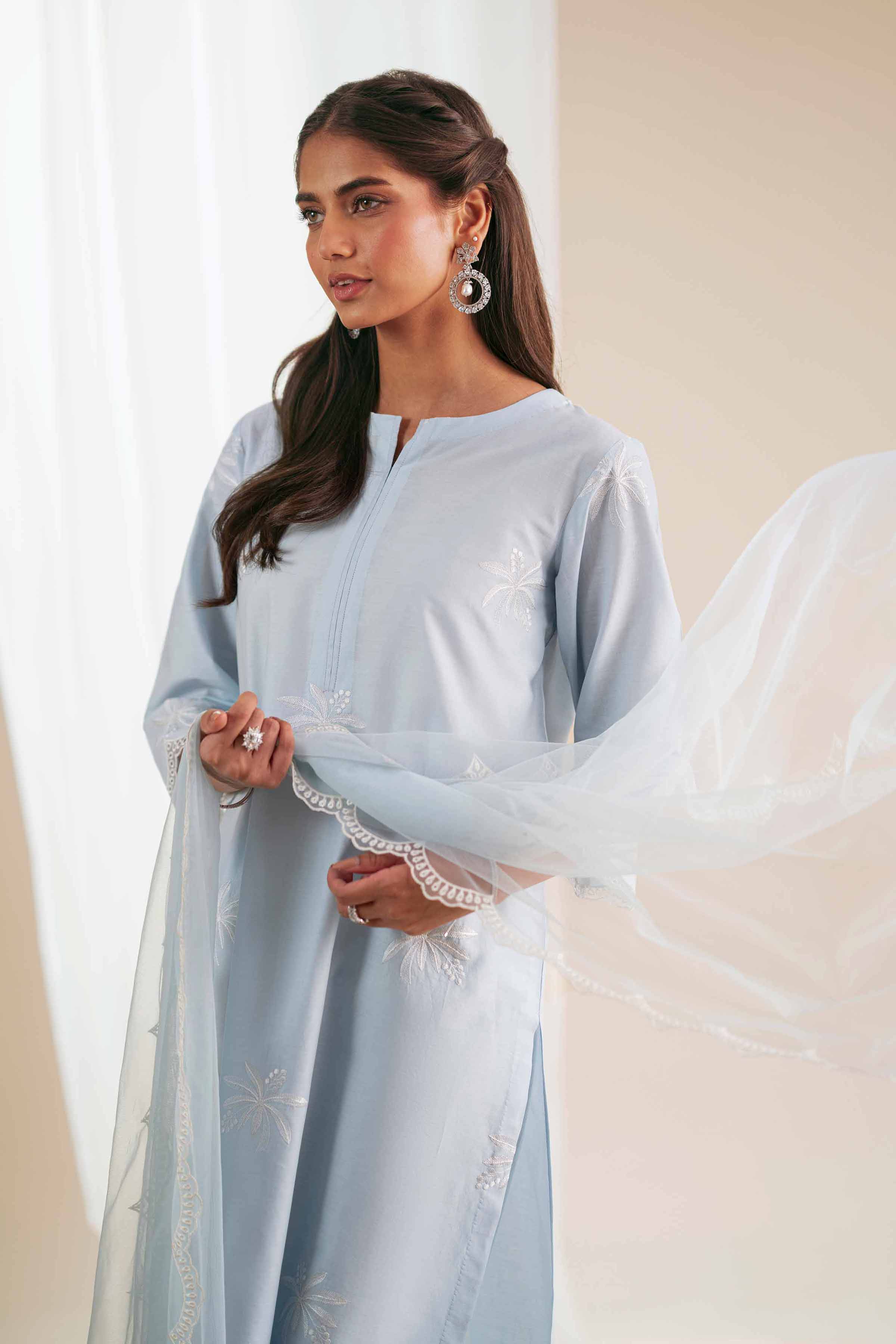 3 Piece - Embroidered Suit - KFS25-125 - Image 2