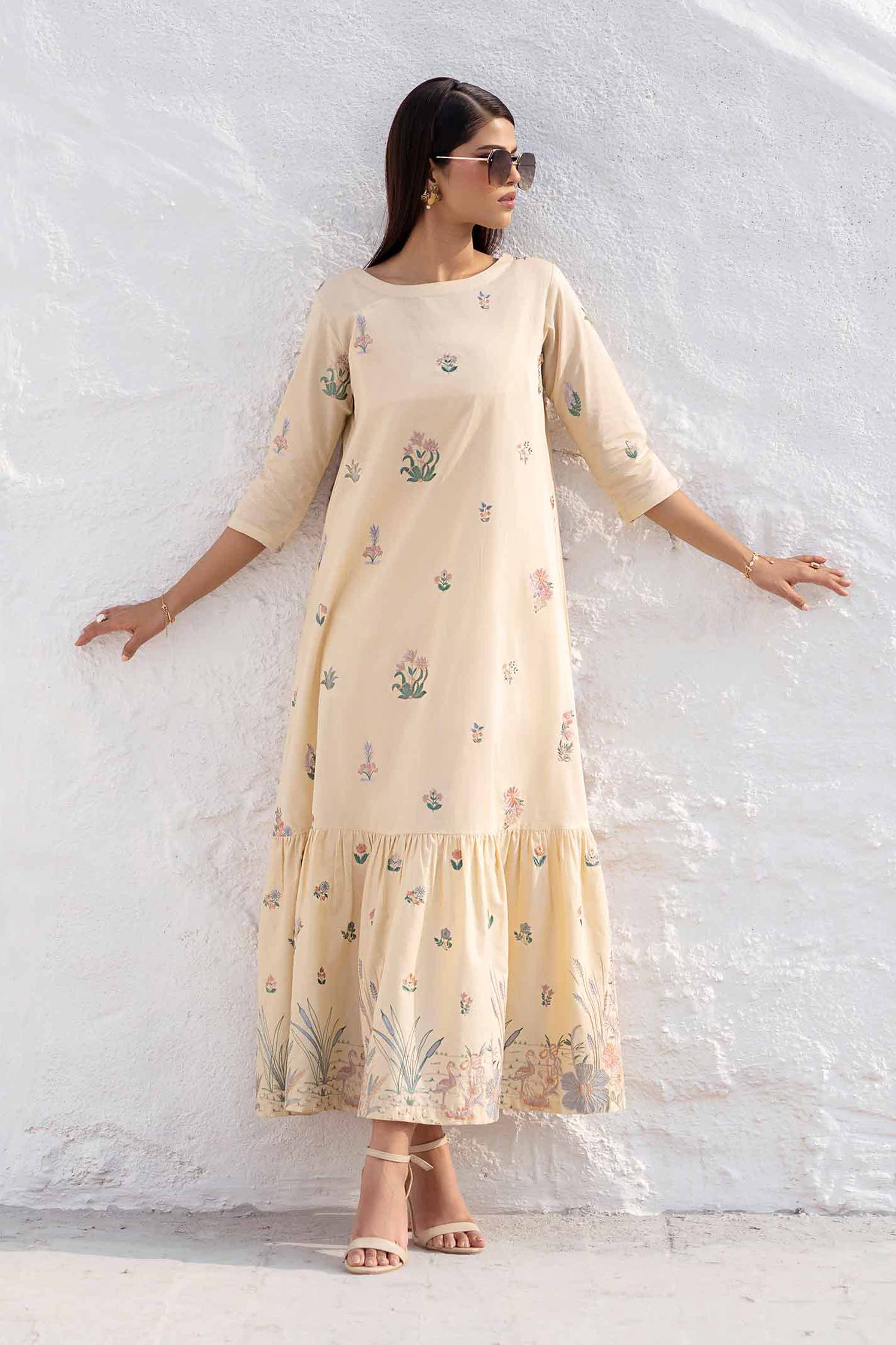 Embroidered Dress - KFS25-17 - Image 2
