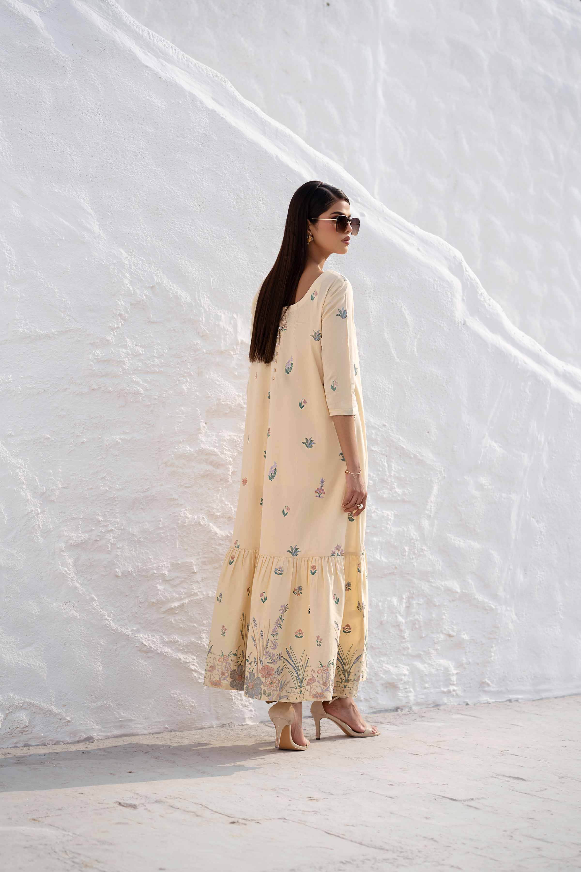 Embroidered Dress - KFS25-17 - Image 3