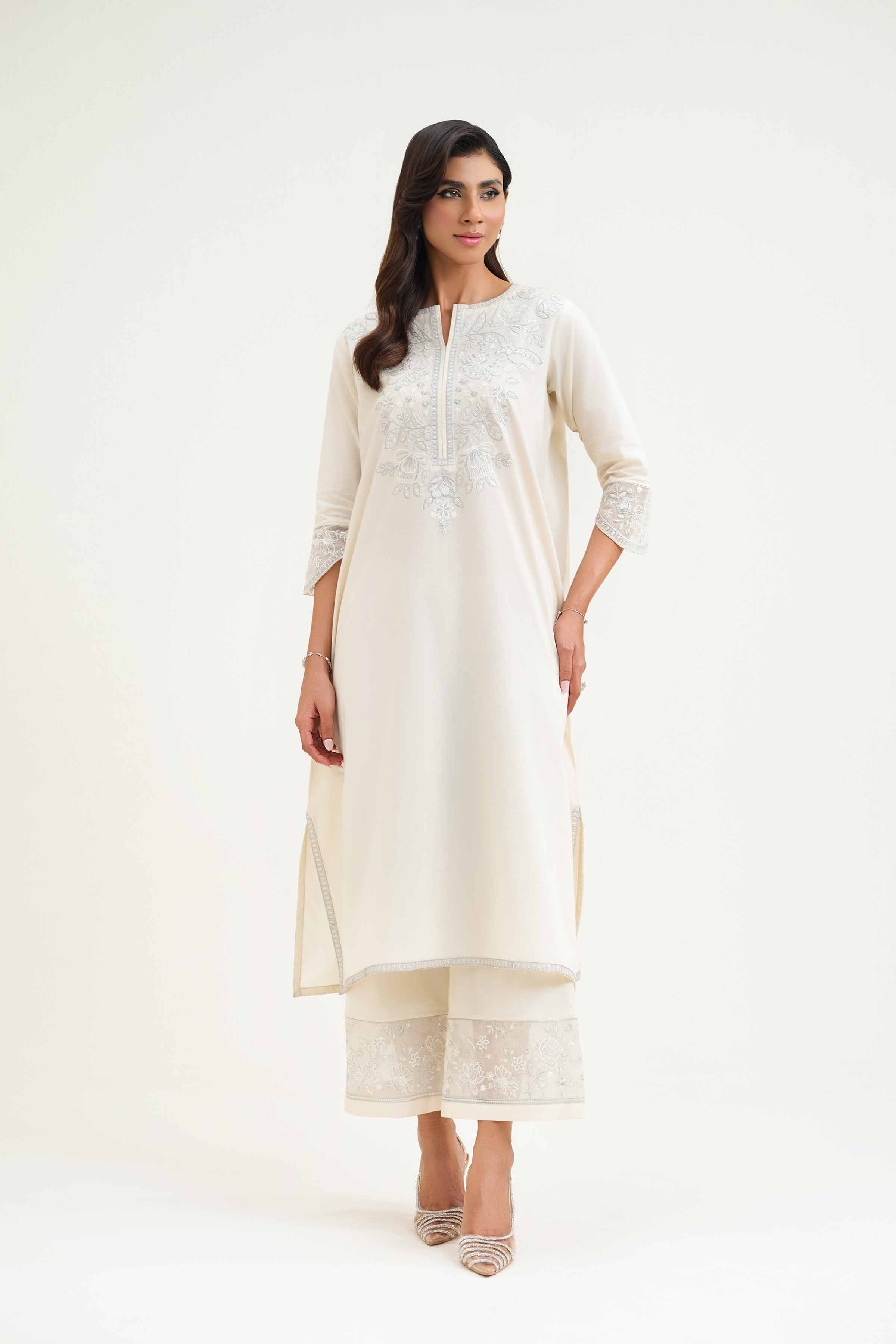 2 Piece - Embroidered Suit - KFS25-22 - Image 6