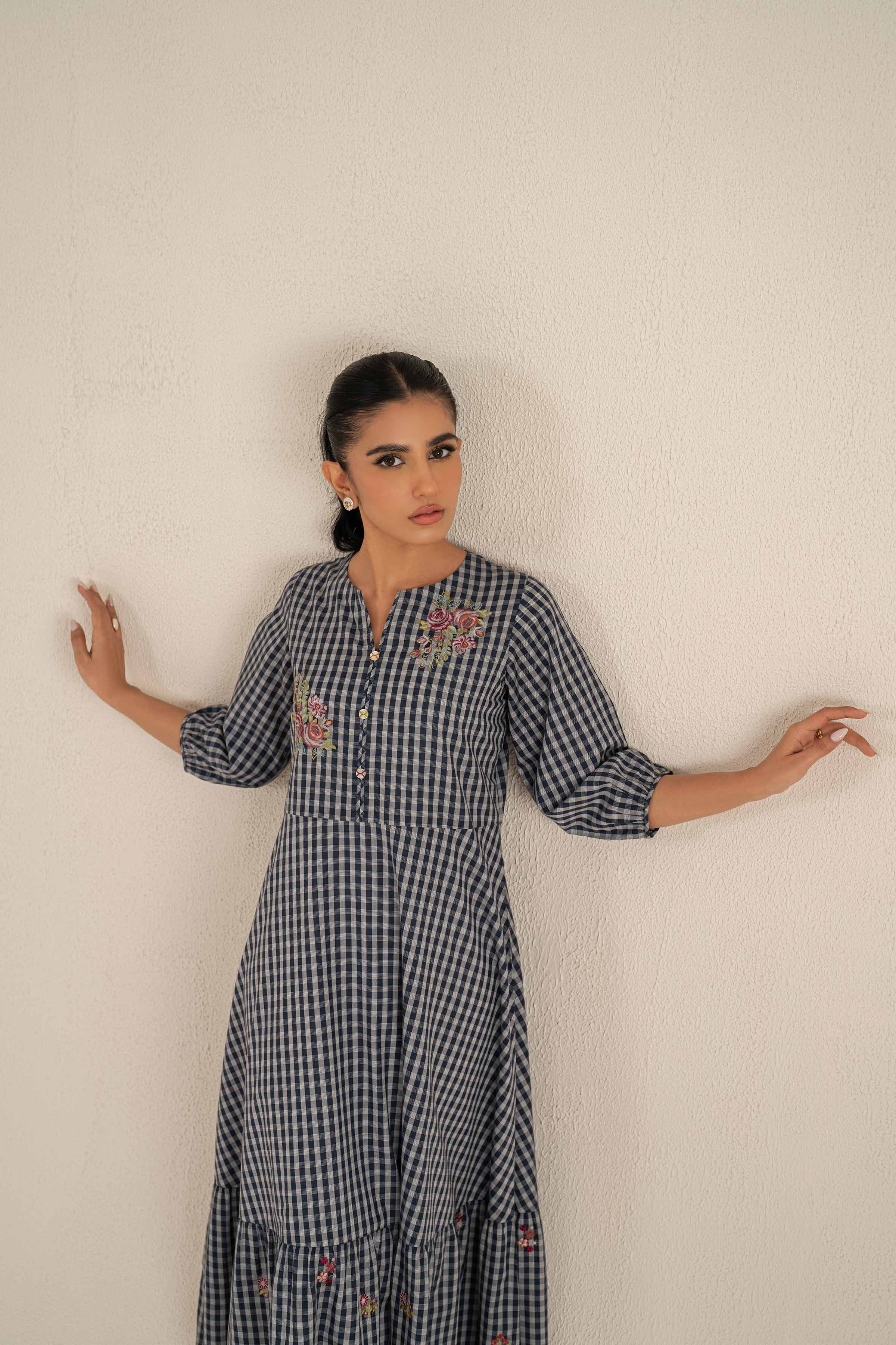 Embroidered Dress - KFS25-33 - Image 5