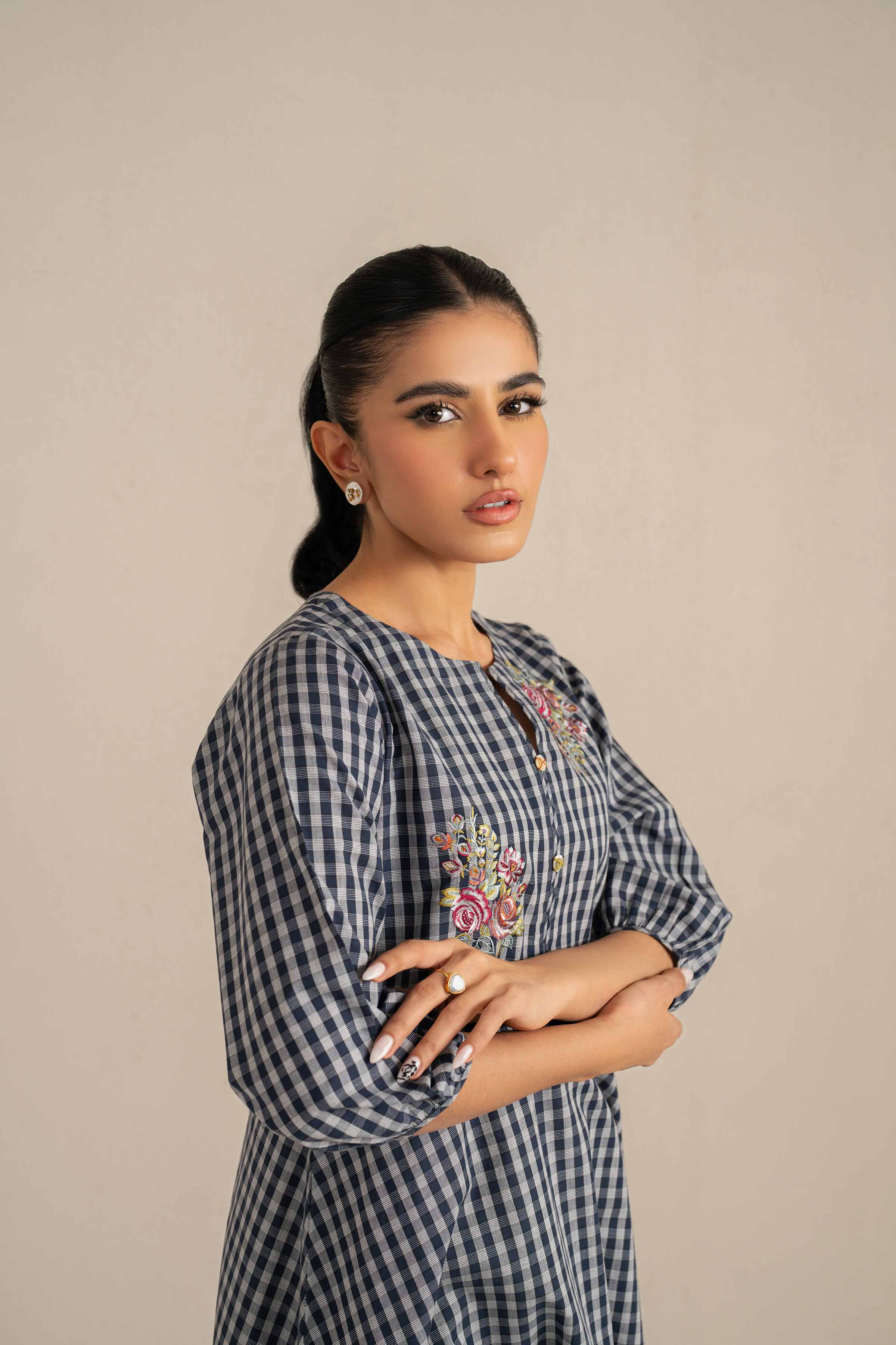 Embroidered Dress - KFS25-33 - Image 6