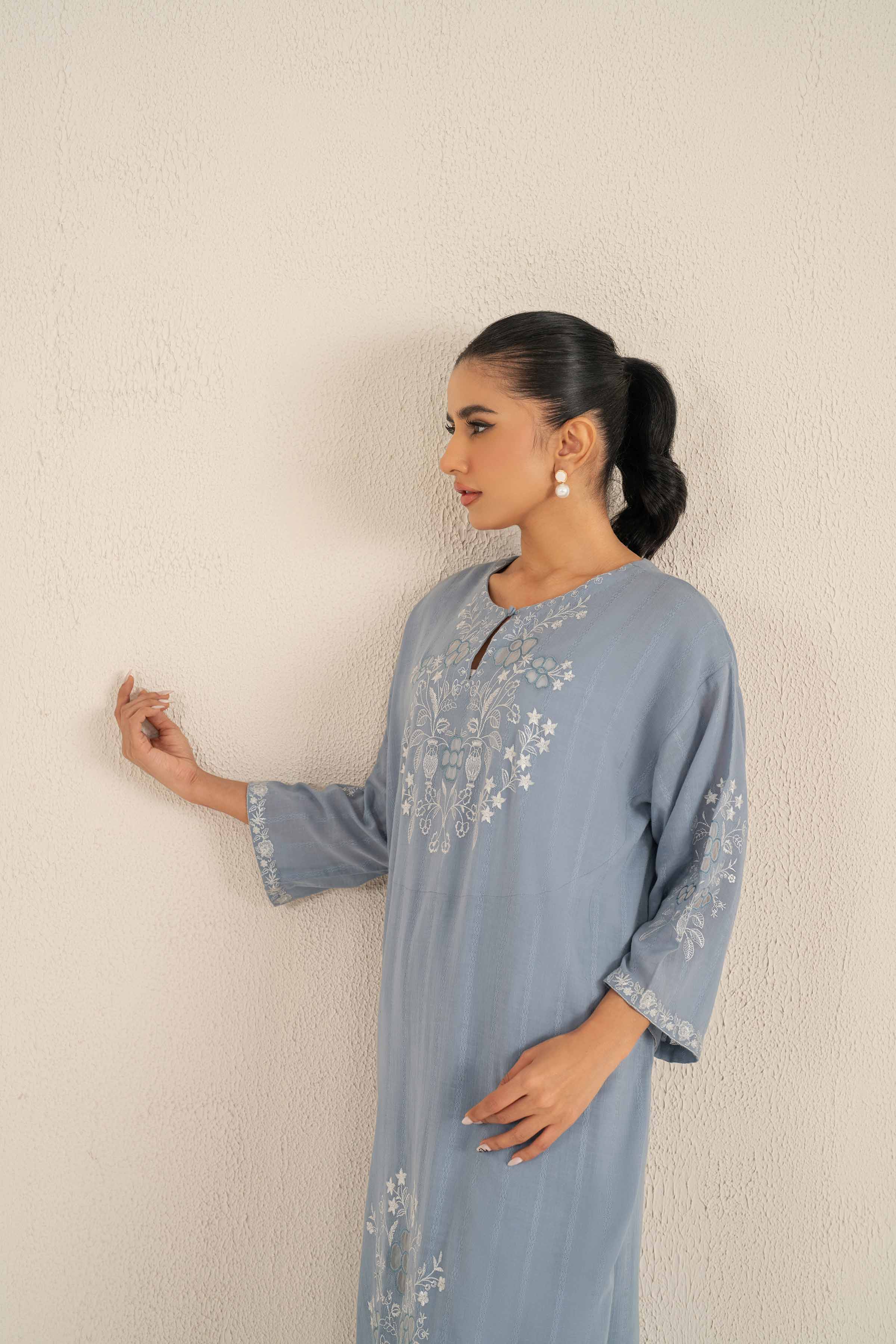 2 Piece - Embroidered Suit - KFS25-34 - Image 7