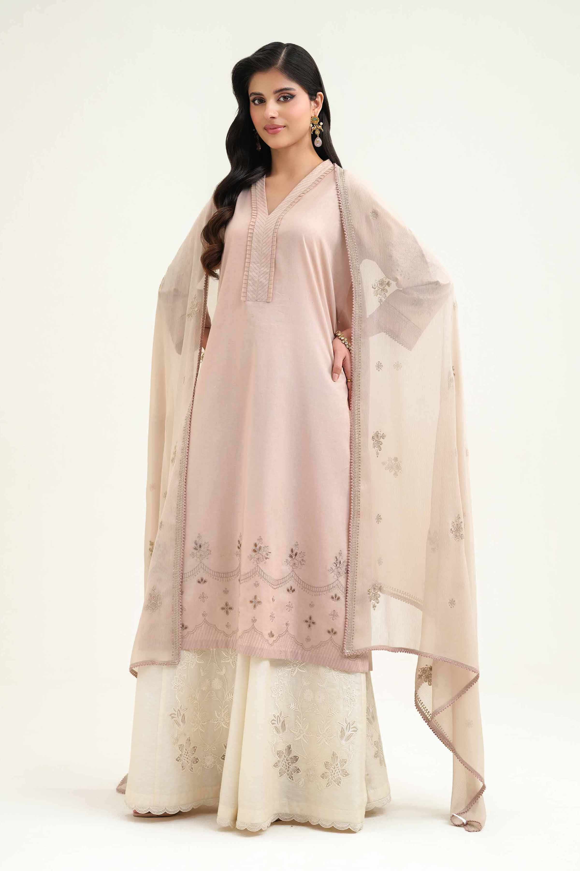 2 Piece - Embroidered Suit - KFS25-46