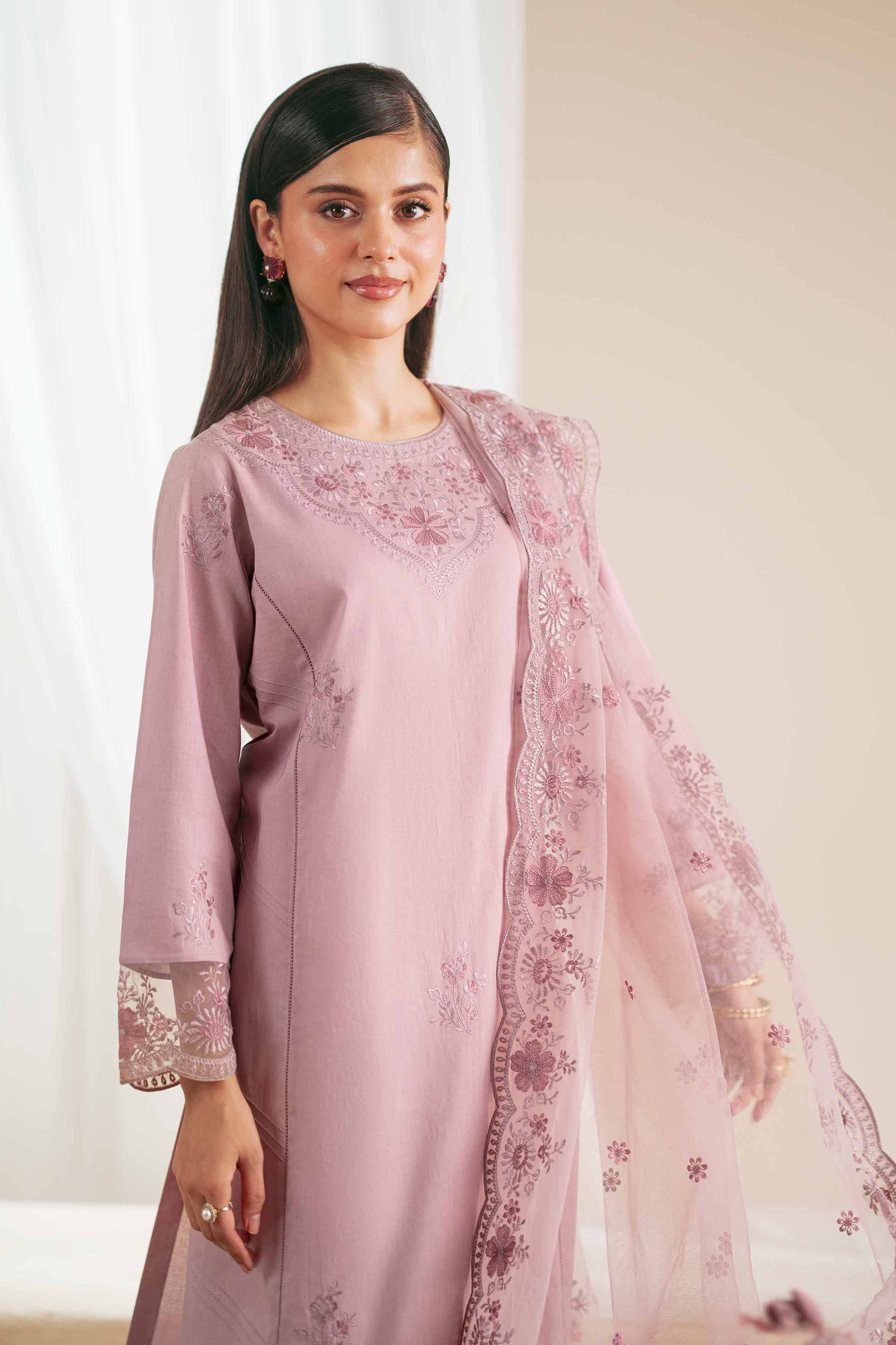 2 Piece - Embroidered Suit - KFS25-74 - Image 2