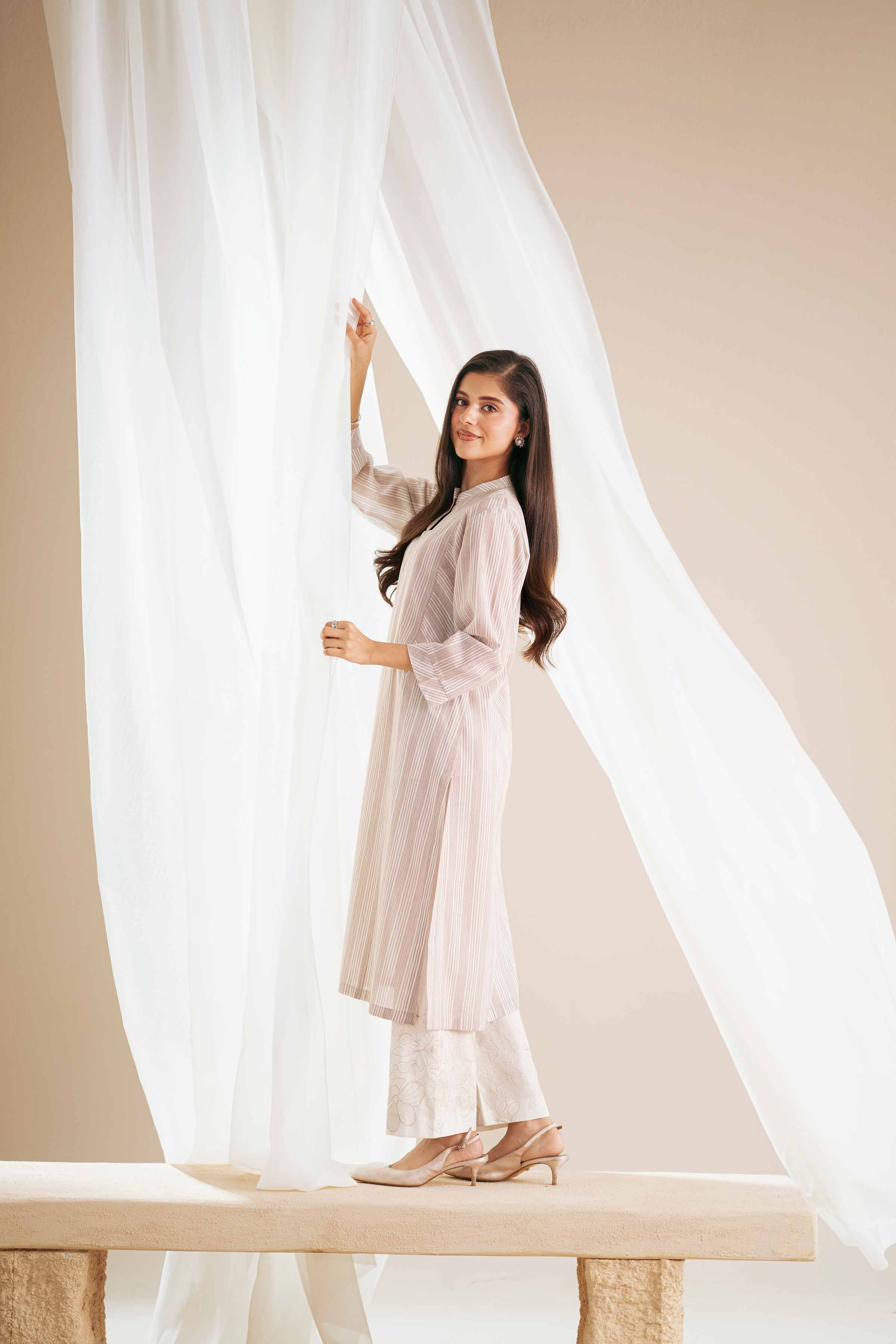 2 Piece - Embroidered Suit - KFS25-93 - Image 14
