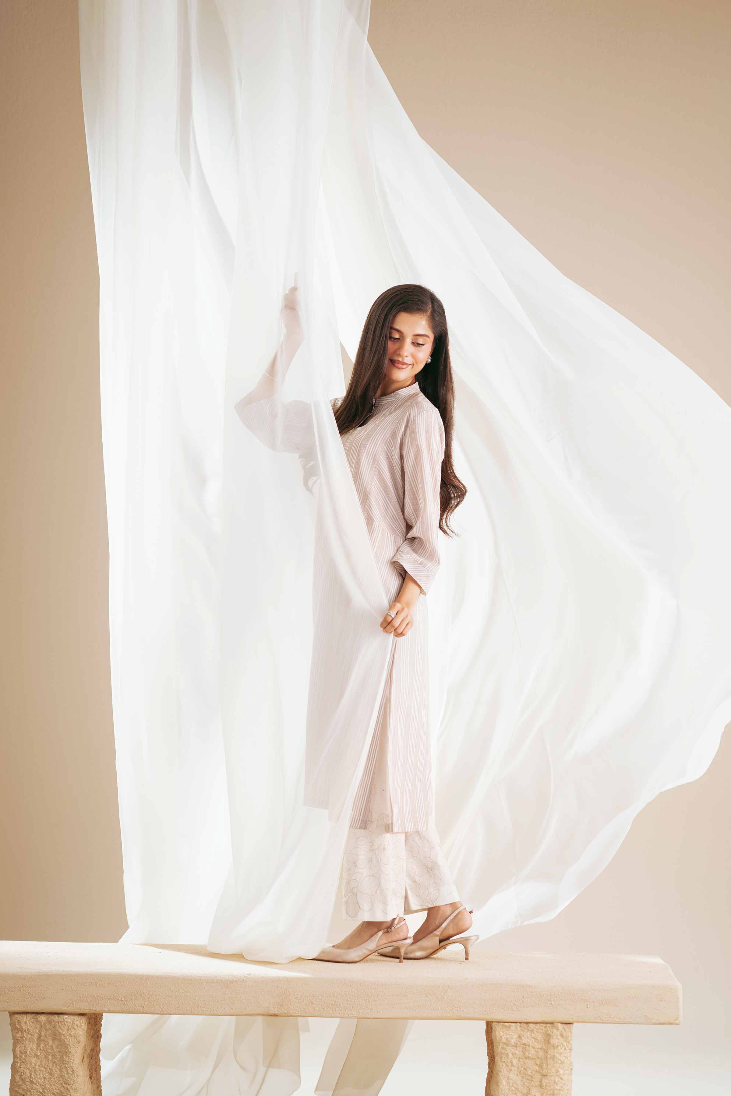 2 Piece - Embroidered Suit - KFS25-93 - Image 4