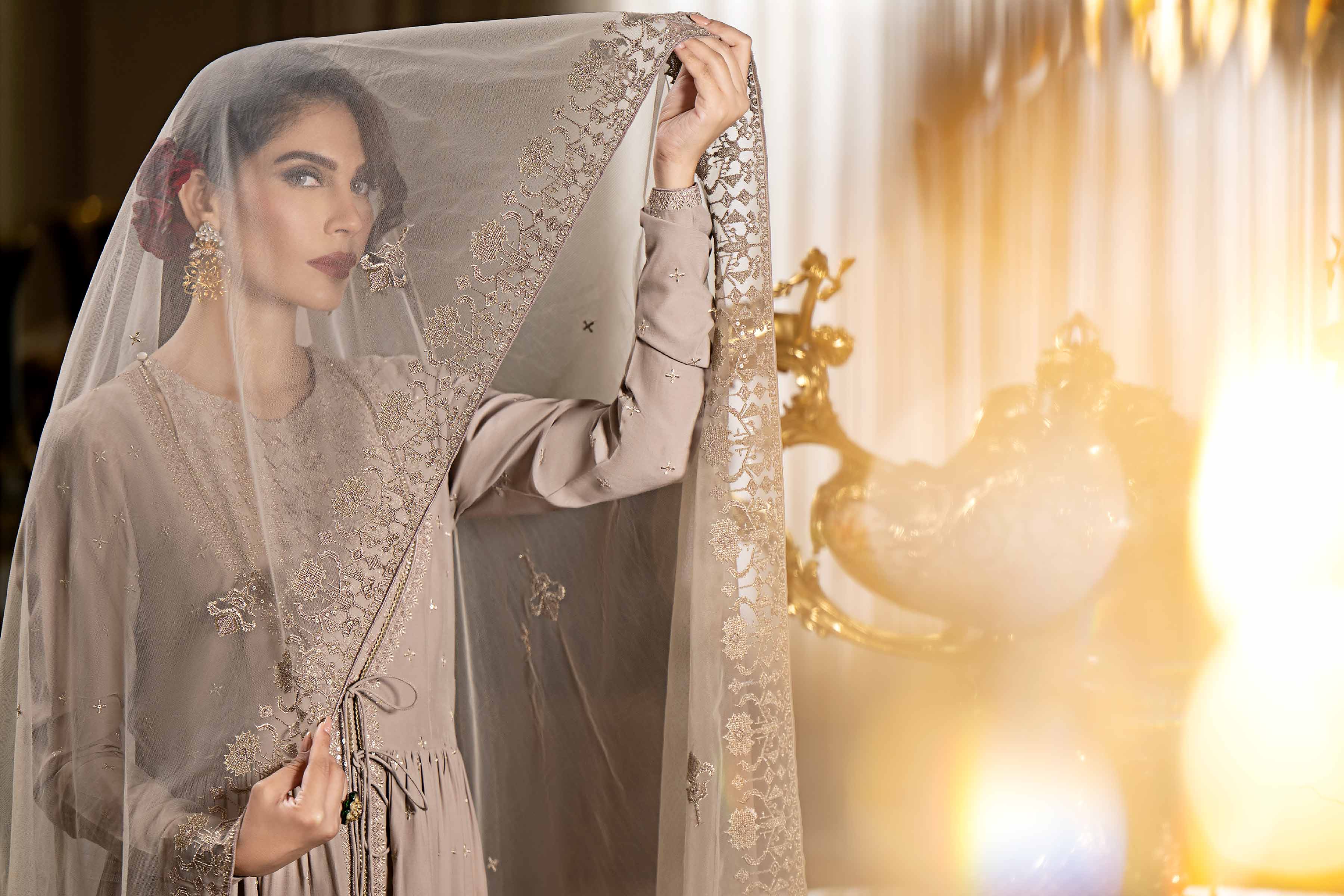 2 Piece - Embroidered Suit - KFW23-04 - Image 3