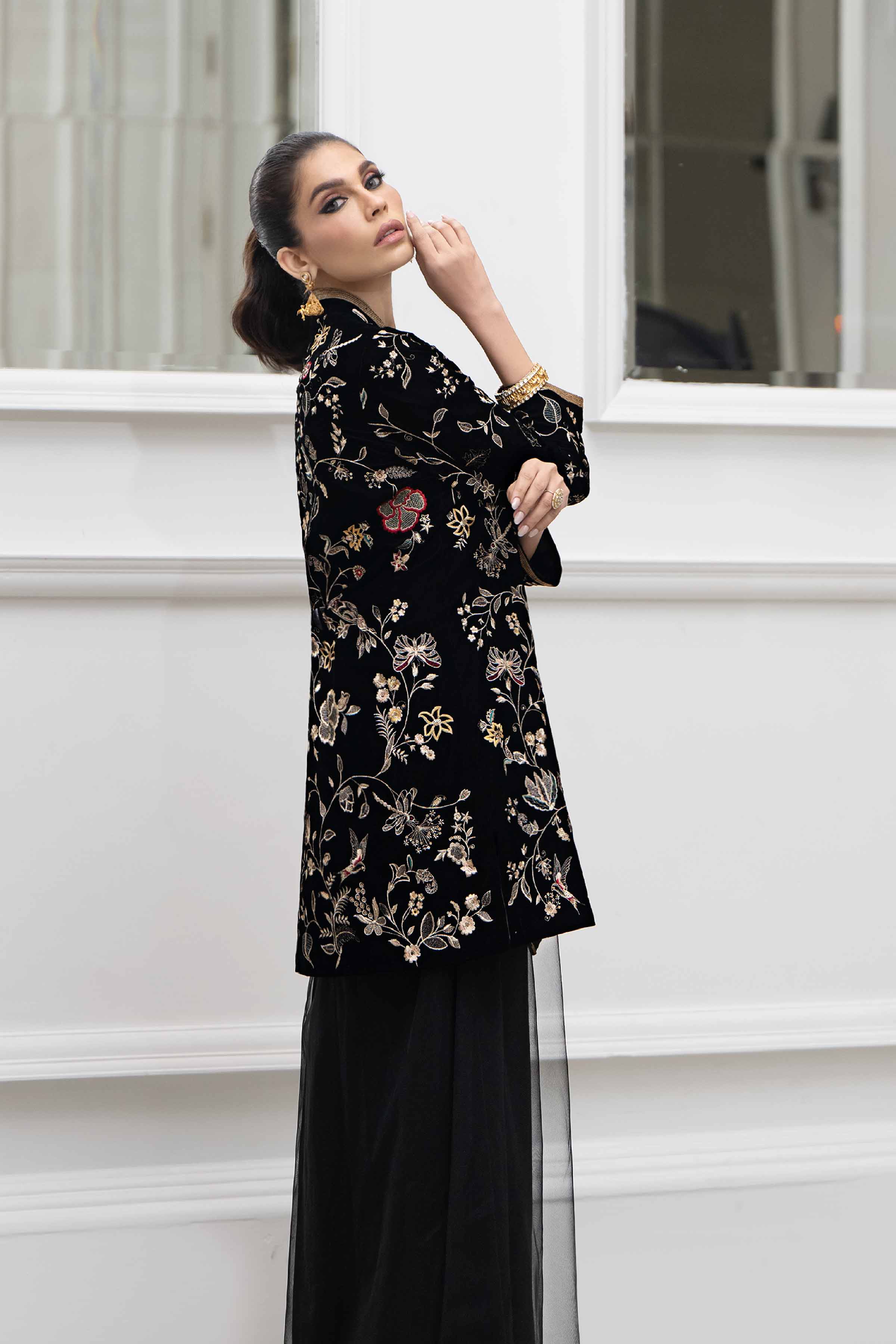 2 Piece - Embroidered Suit - KFW23-35 - Image 3