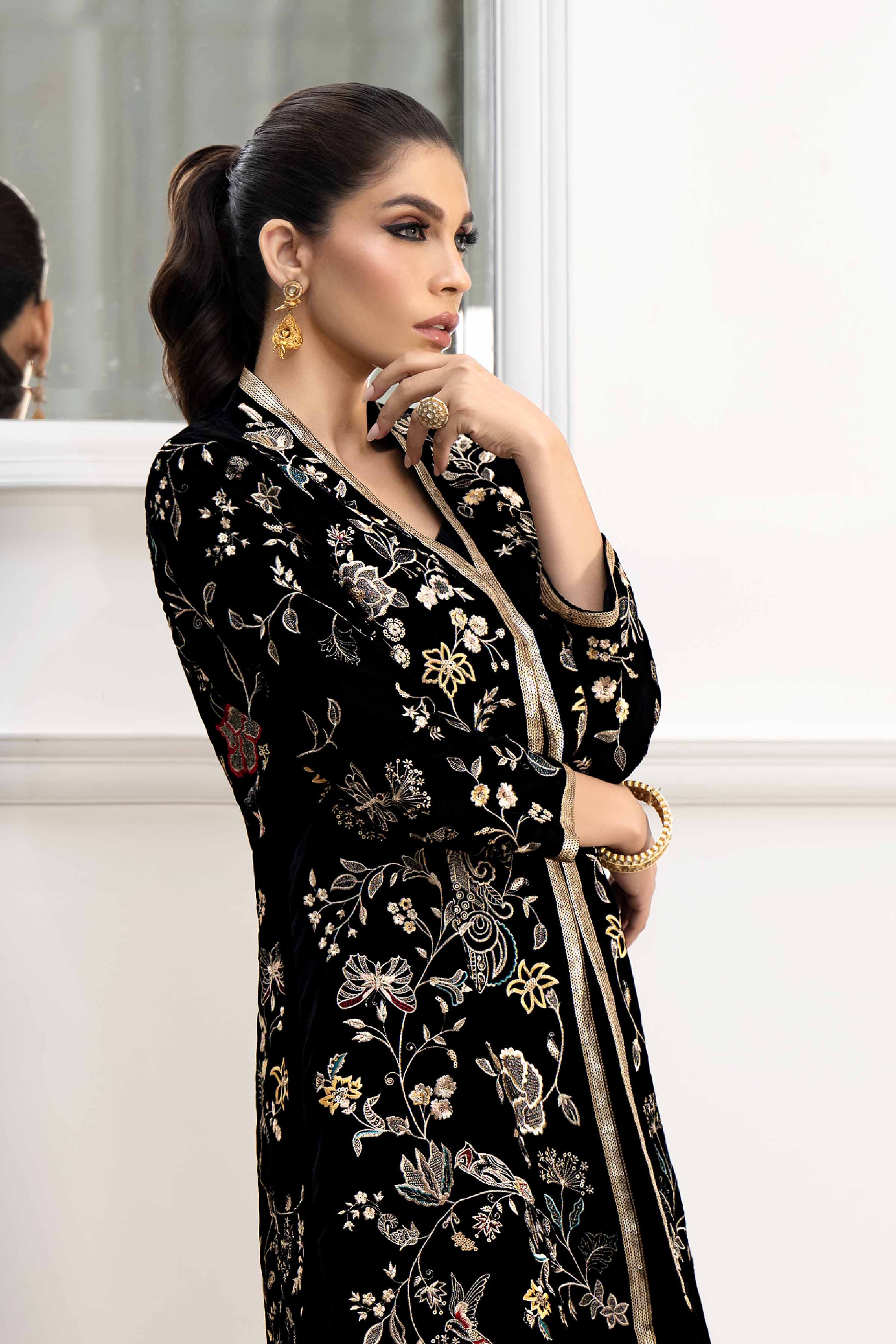 2 Piece - Embroidered Suit - KFW23-35 - Image 4
