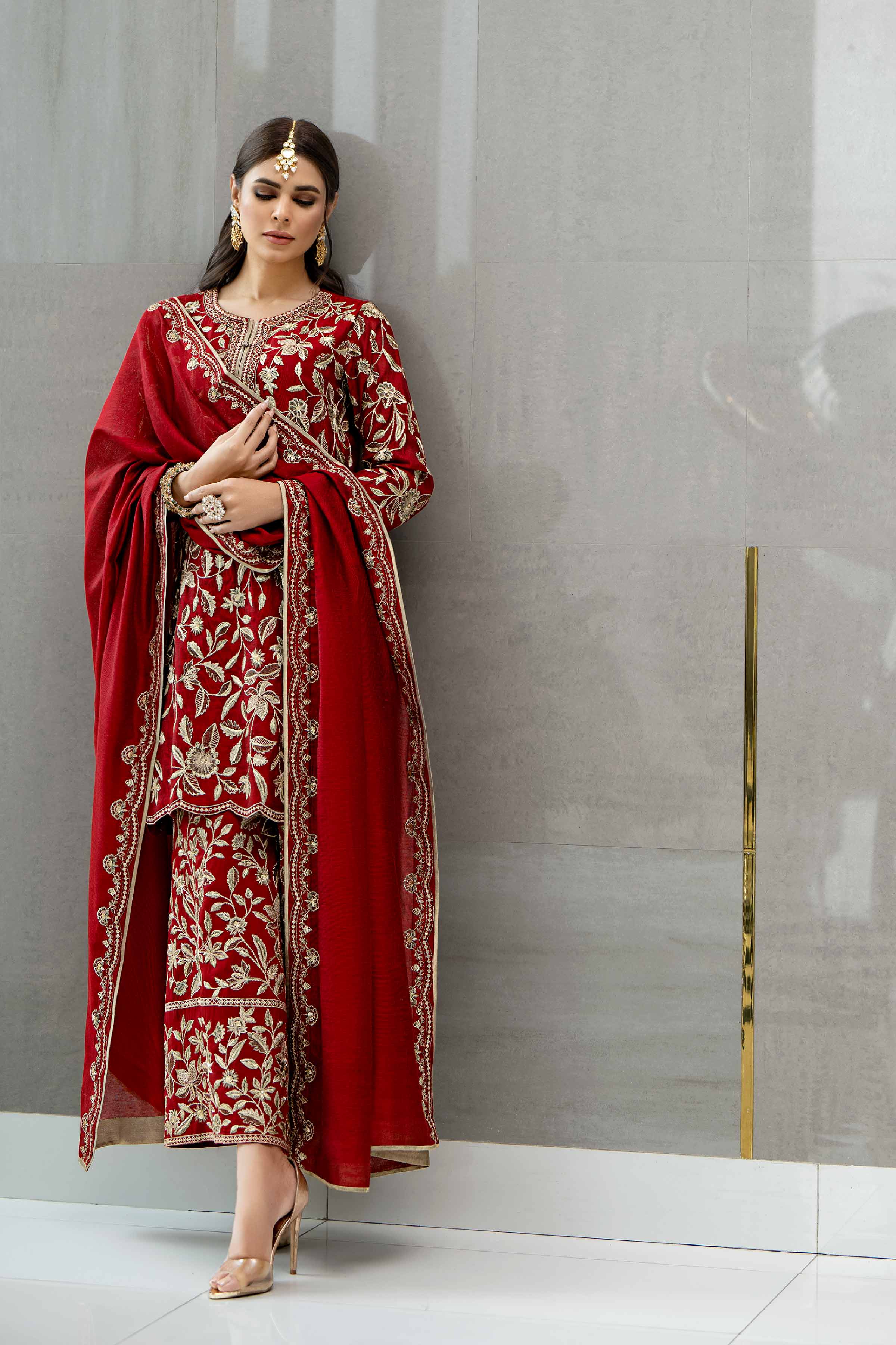 3 Piece - Embroidered Suit - KFW23-42