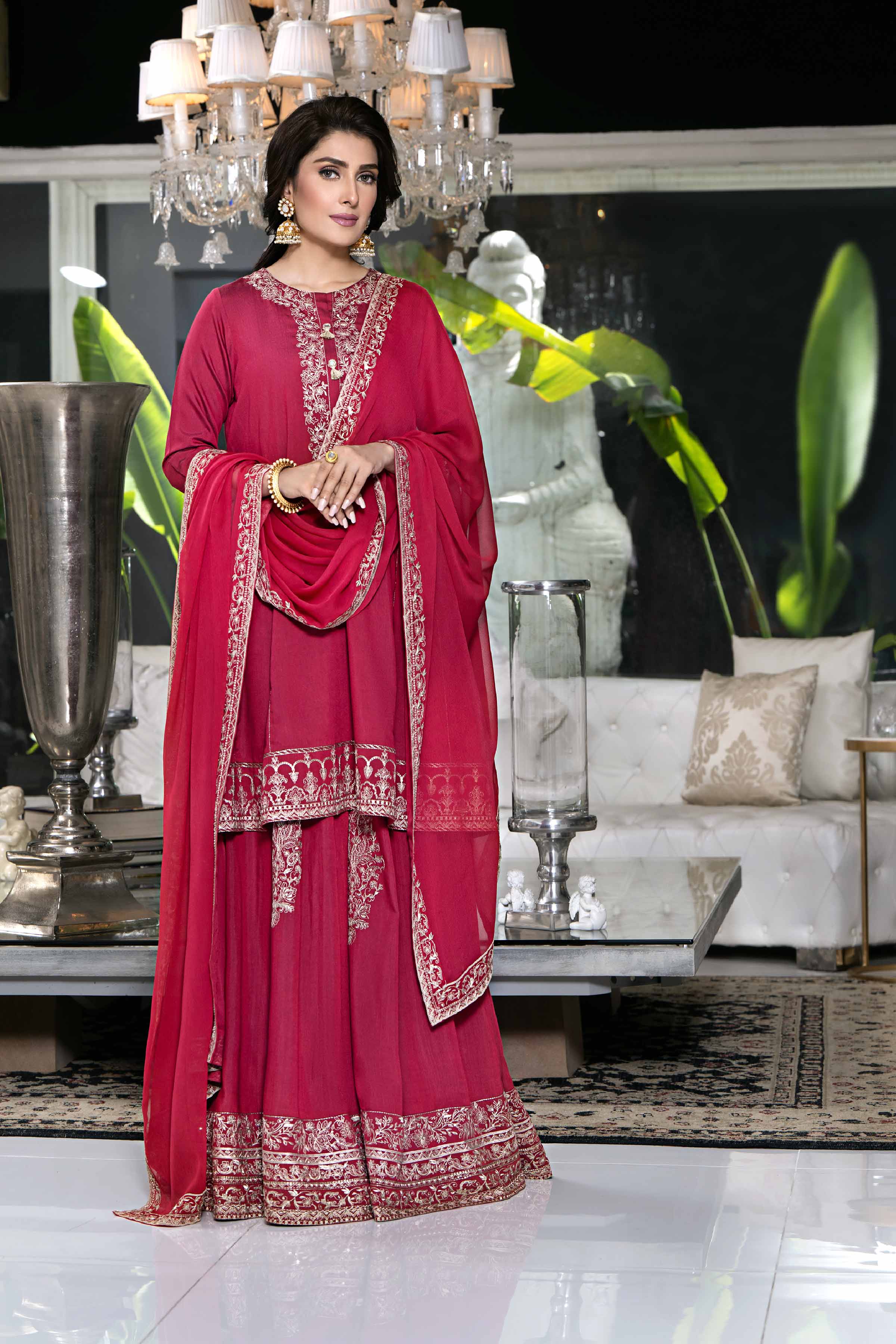 3 Piece - Embroidered Suit - KFW23-52
