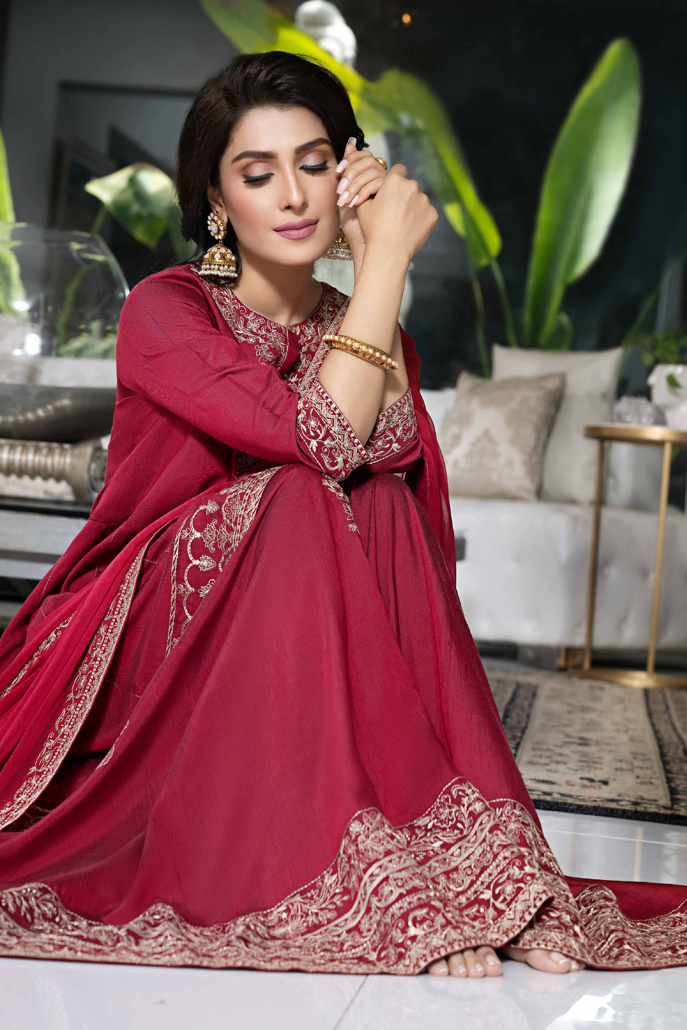 3 Piece - Embroidered Suit - KFW23-52 - Image 2
