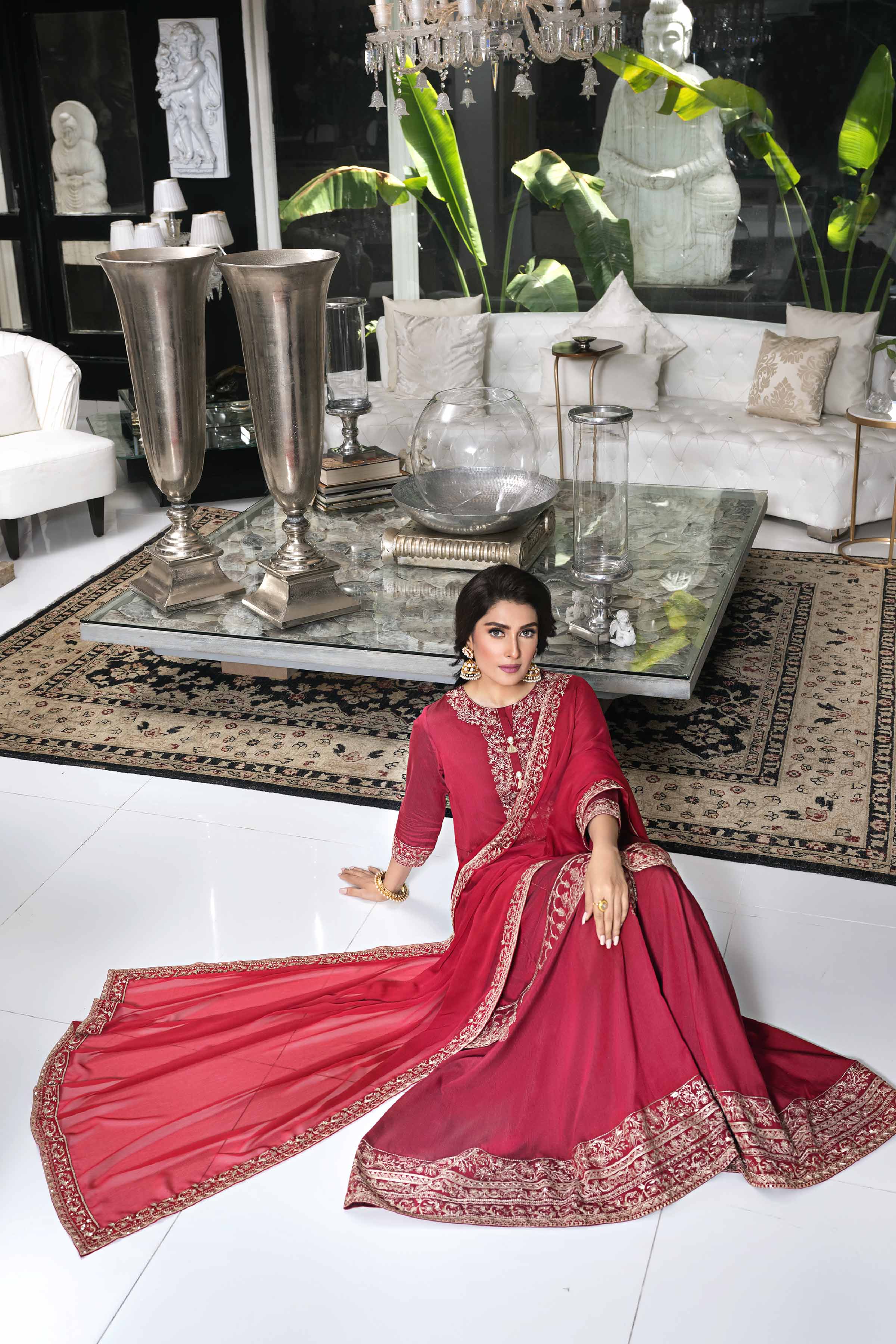 3 Piece - Embroidered Suit - KFW23-52 - Image 3