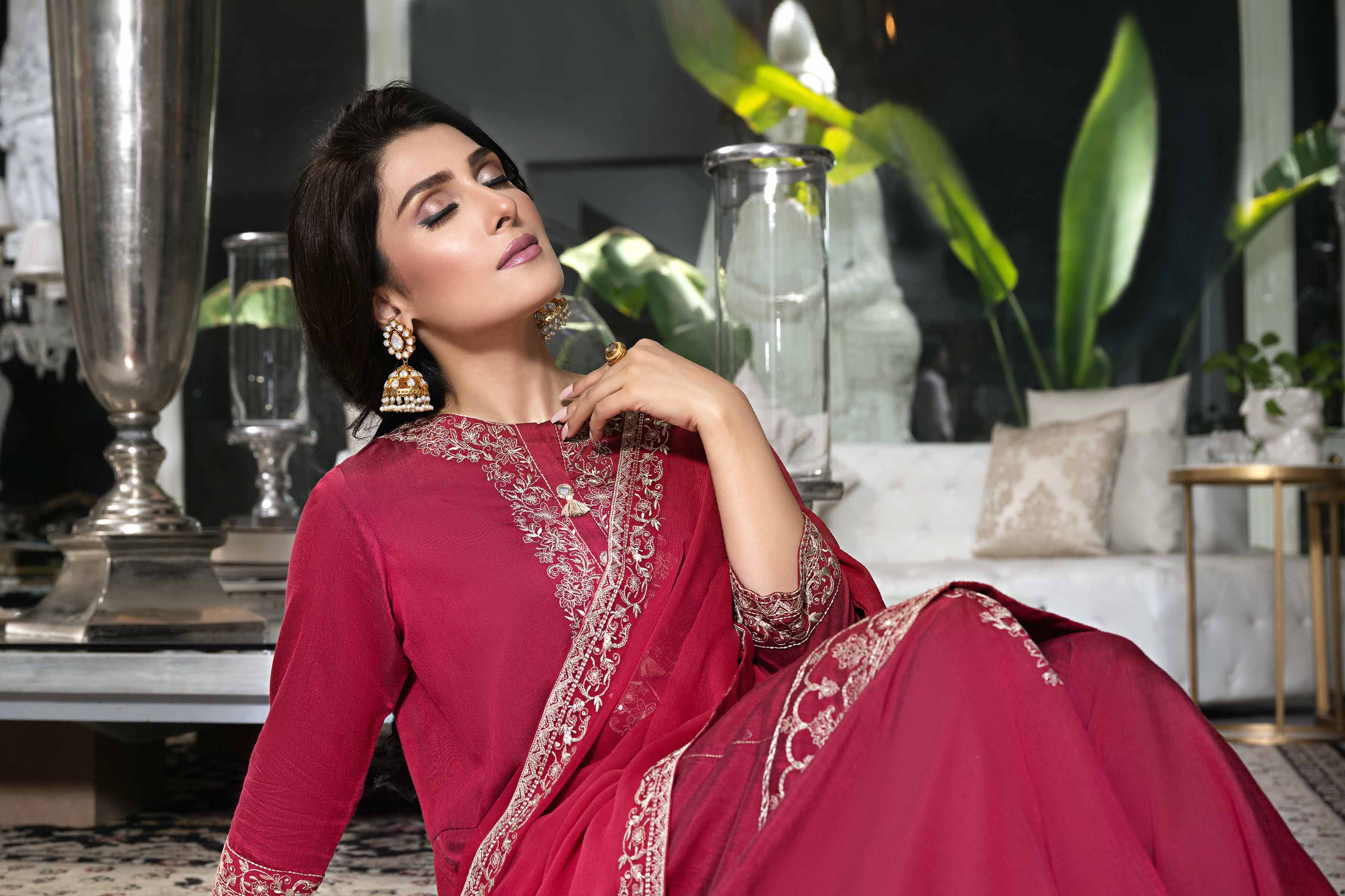 3 Piece - Embroidered Suit - KFW23-52 - Image 4