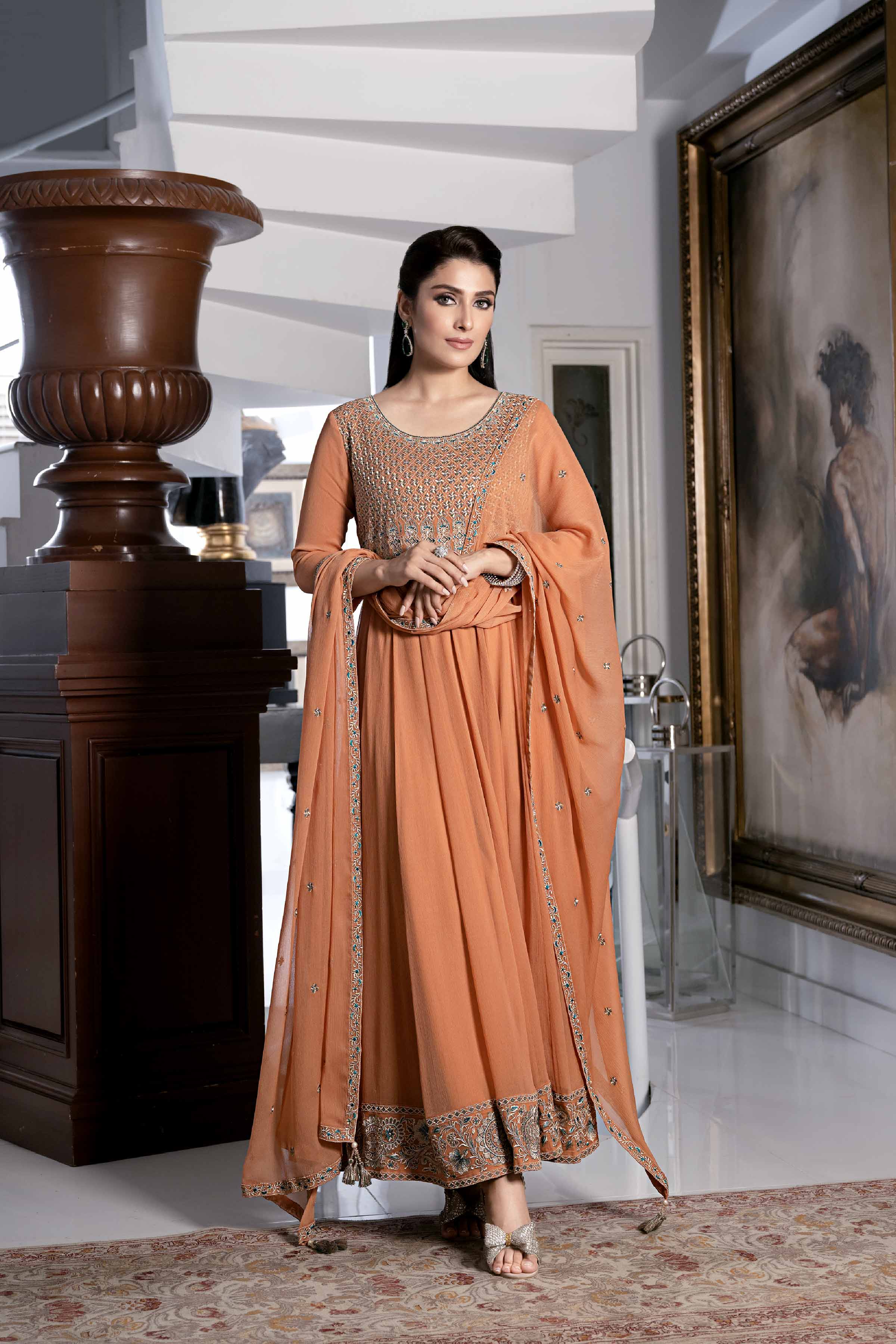 2 Piece - Embroidered Suit - KFW23-64 - Image 2