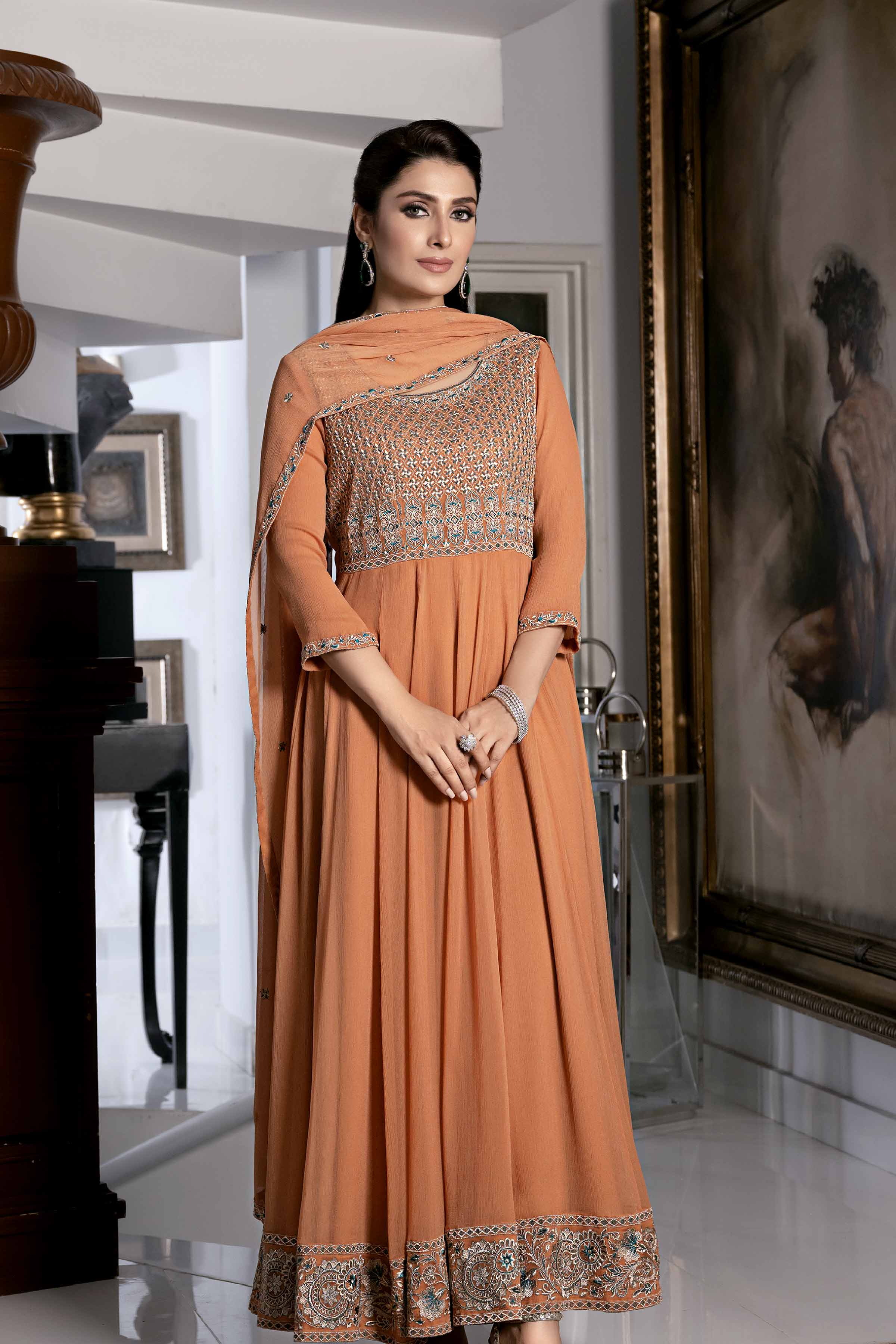 2 Piece - Embroidered Suit - KFW23-64 - Image 3