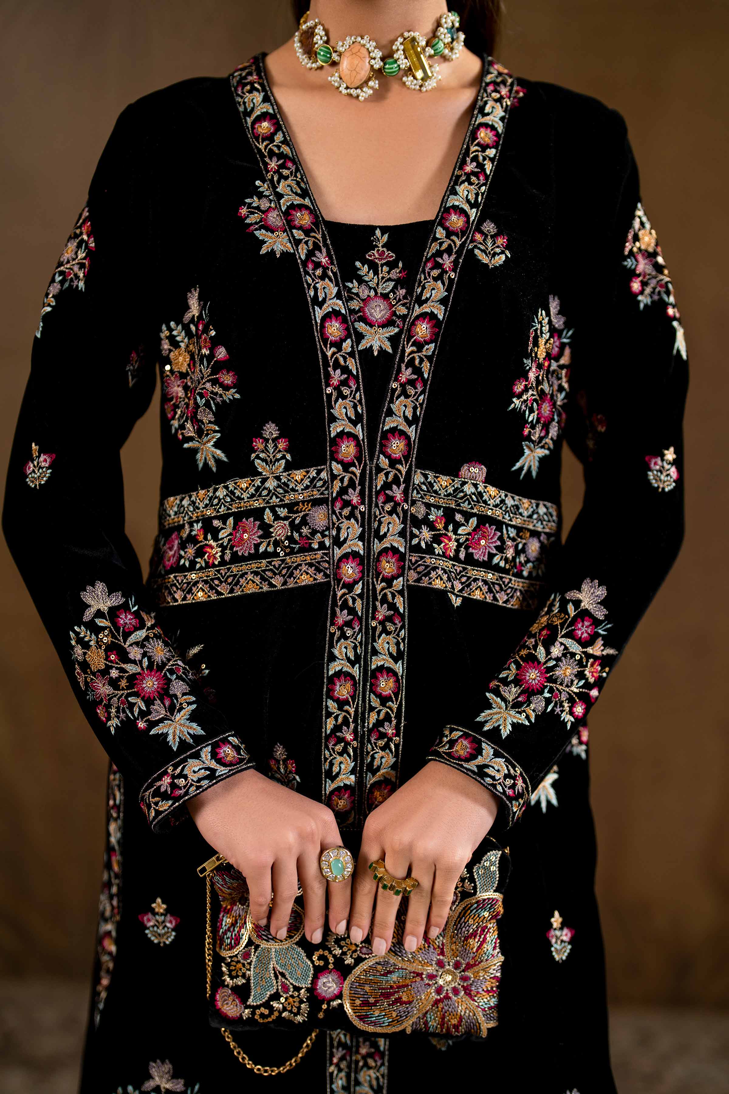2 Piece - Embroidered Suit - KFW24-02 - Image 7