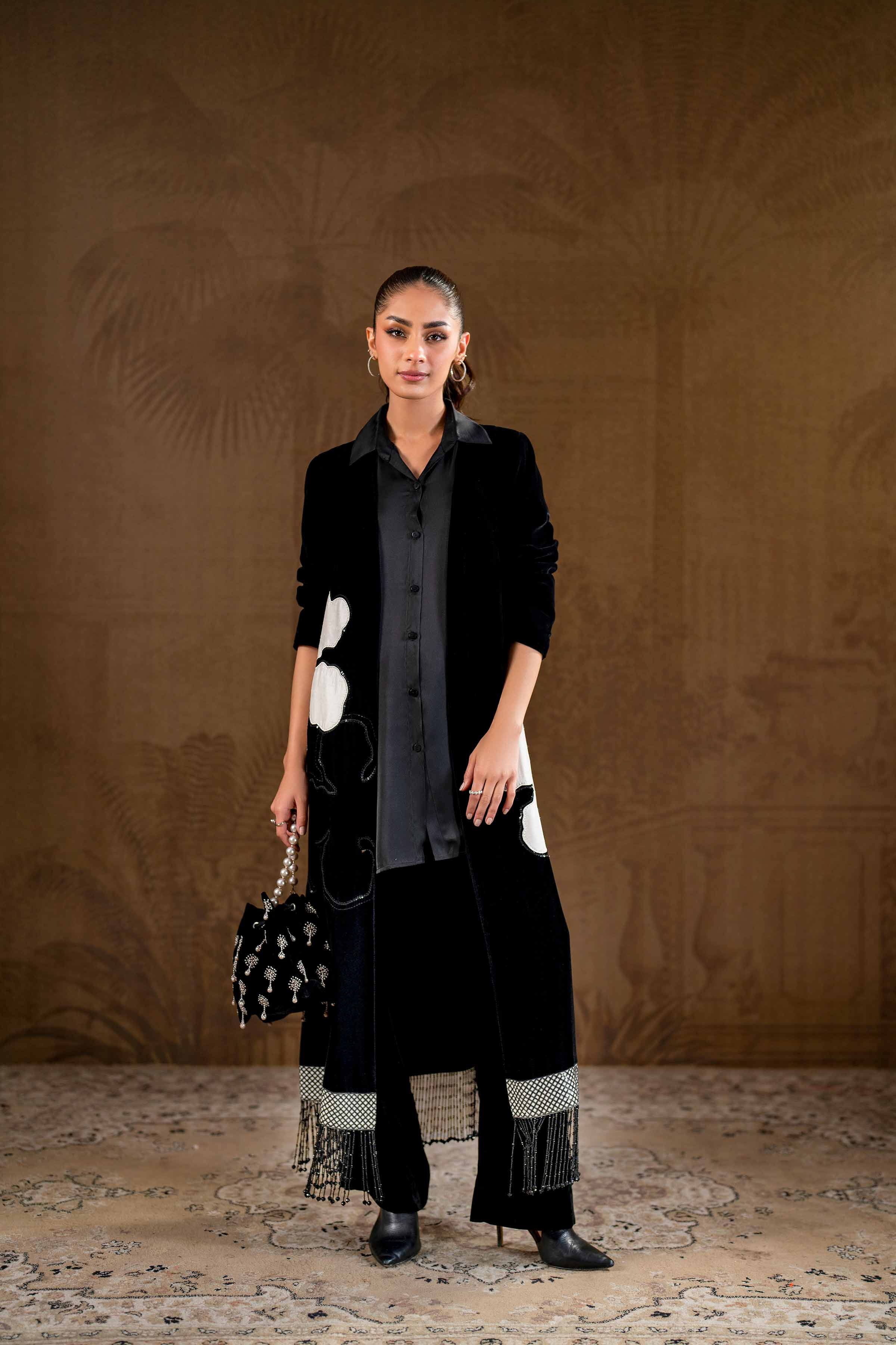 2 Piece - Embroidered Suit - KFW24-03 - Image 4