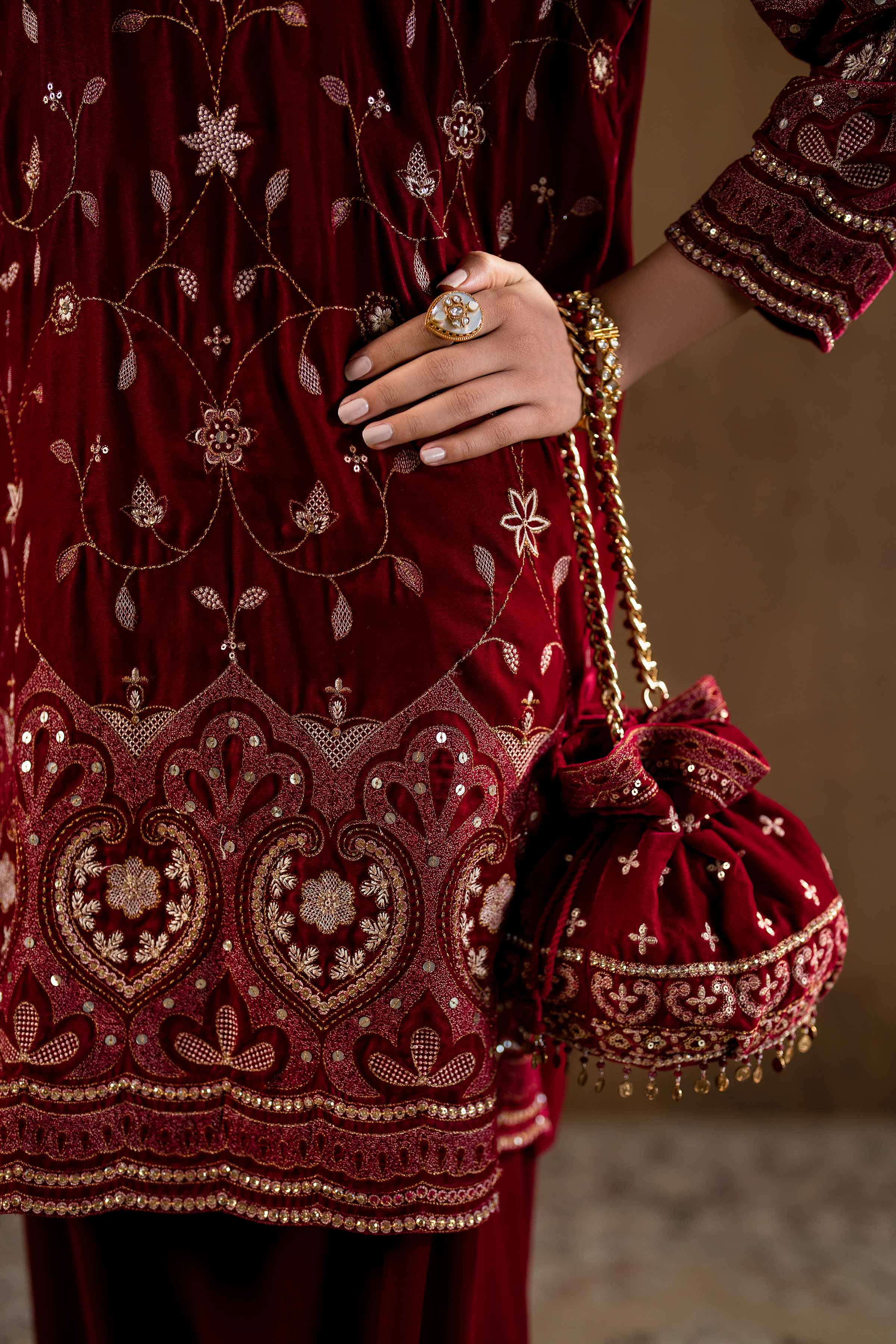 2 Piece - Embroidered Suit - KFW24-04 - Image 7