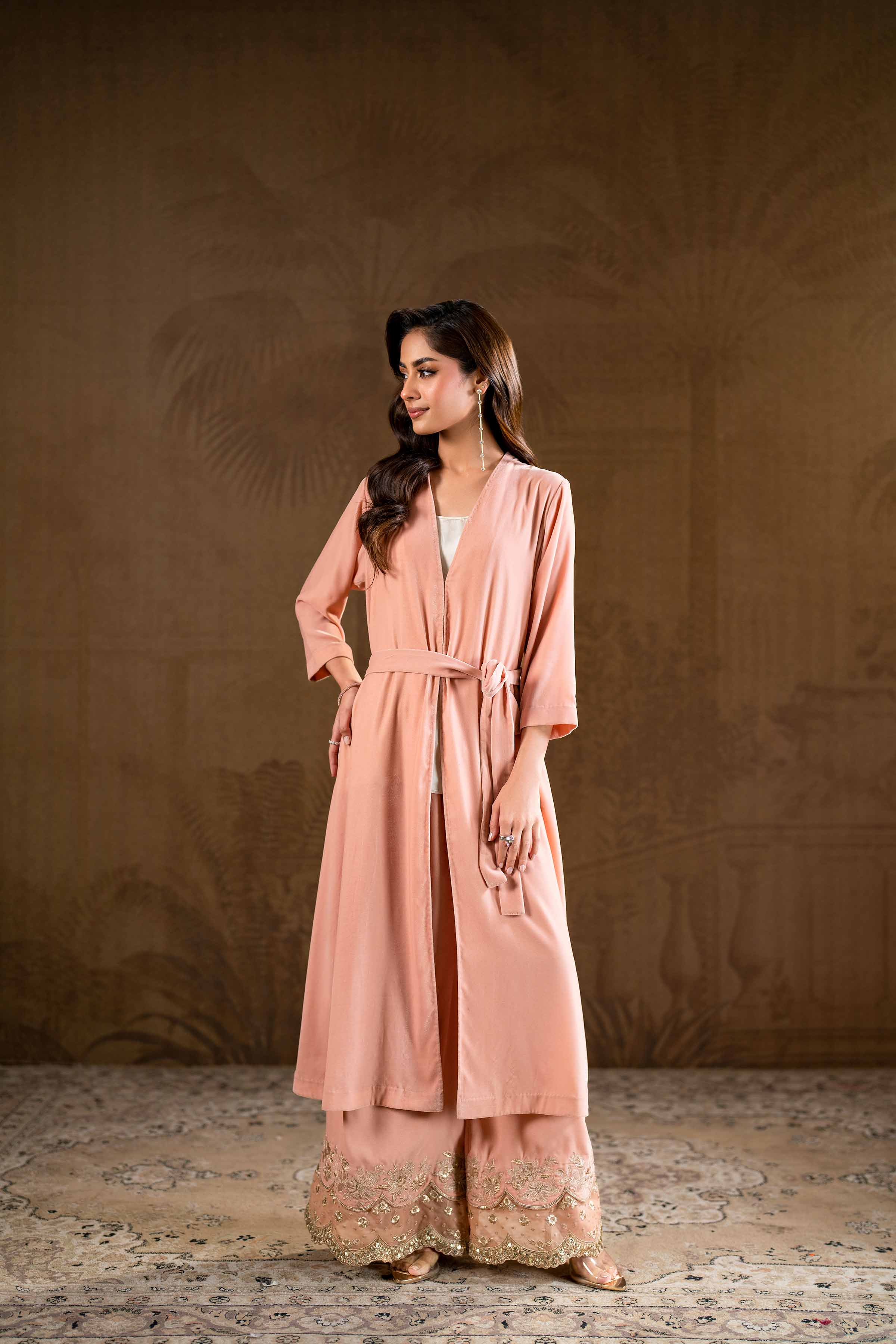 2 Piece - Embroidered Suit - KFW24-05 - Image 4